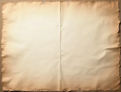 Old Parchment Paper Texture With Fold Line
