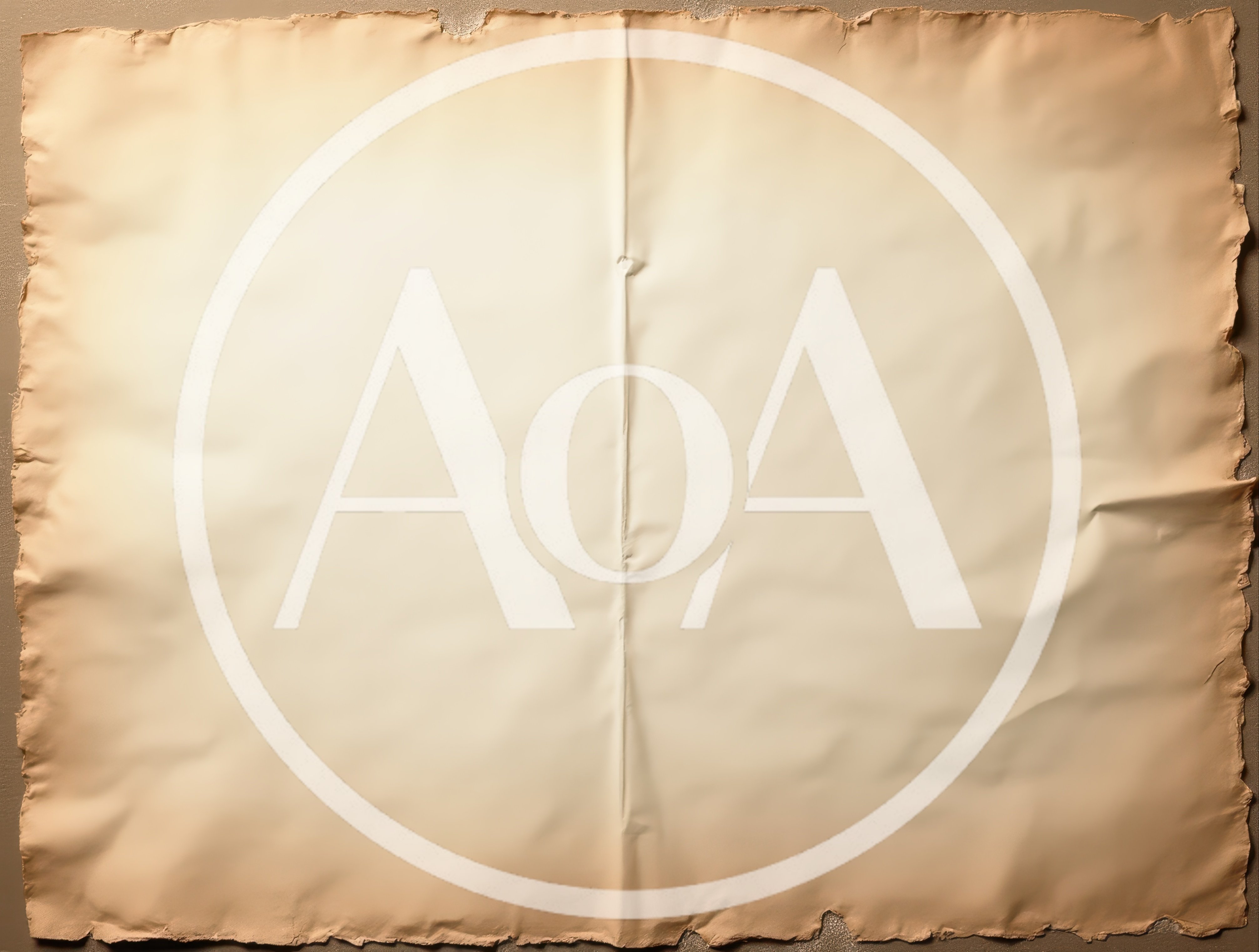 Old Parchment Paper Texture With Fold Line