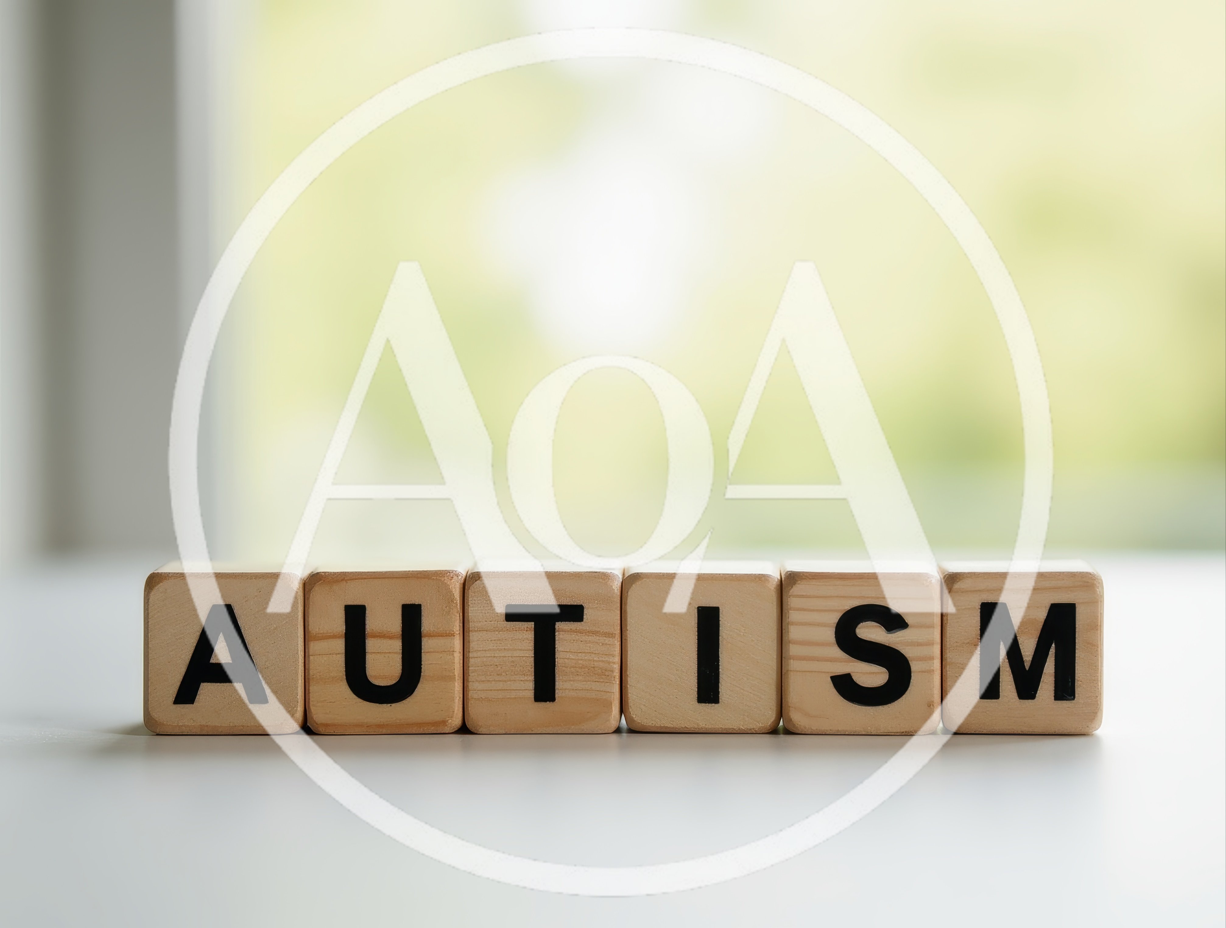 Wooden Blocks Spelling The Word Autism