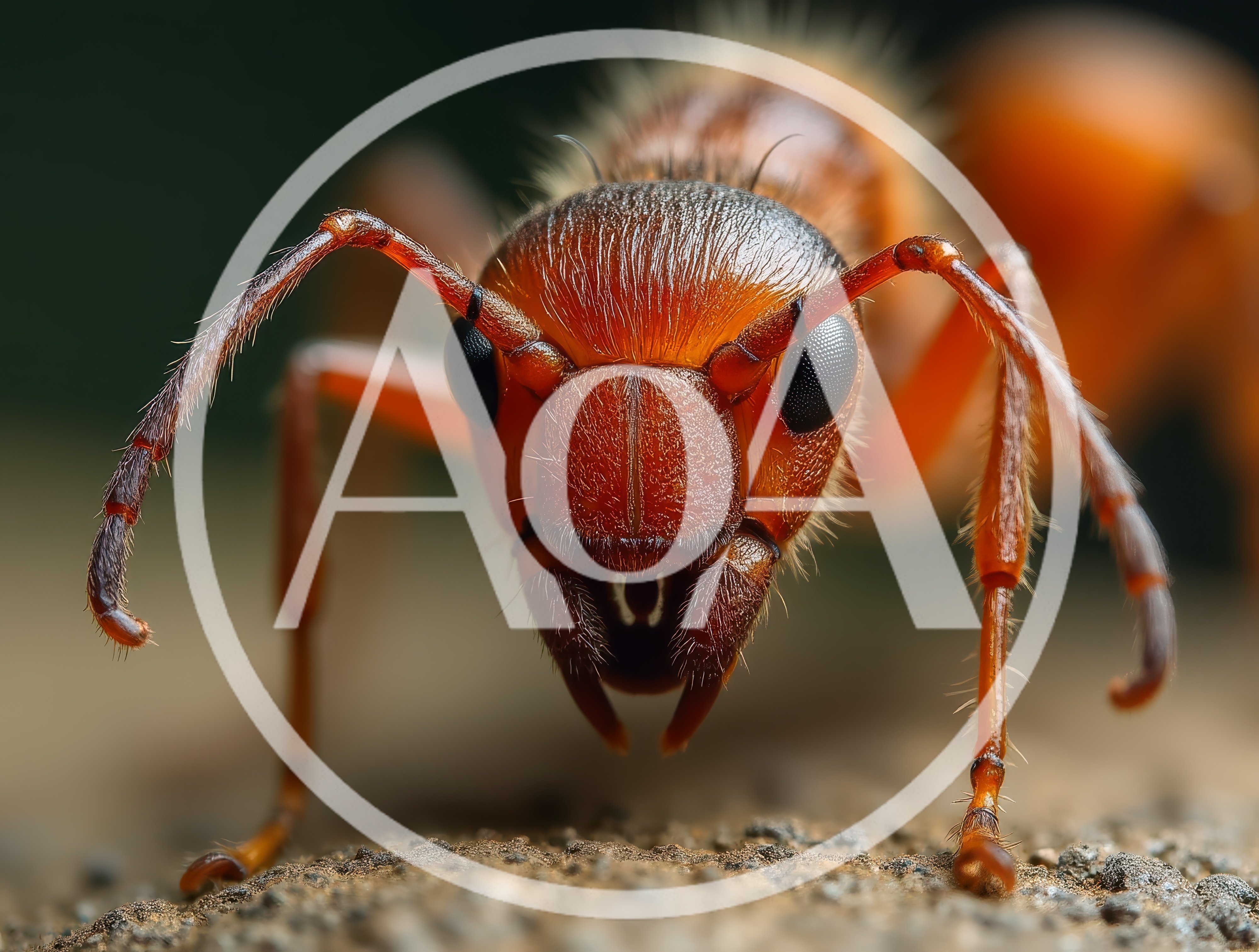Extreme Macro Close Up Of An Ant Head