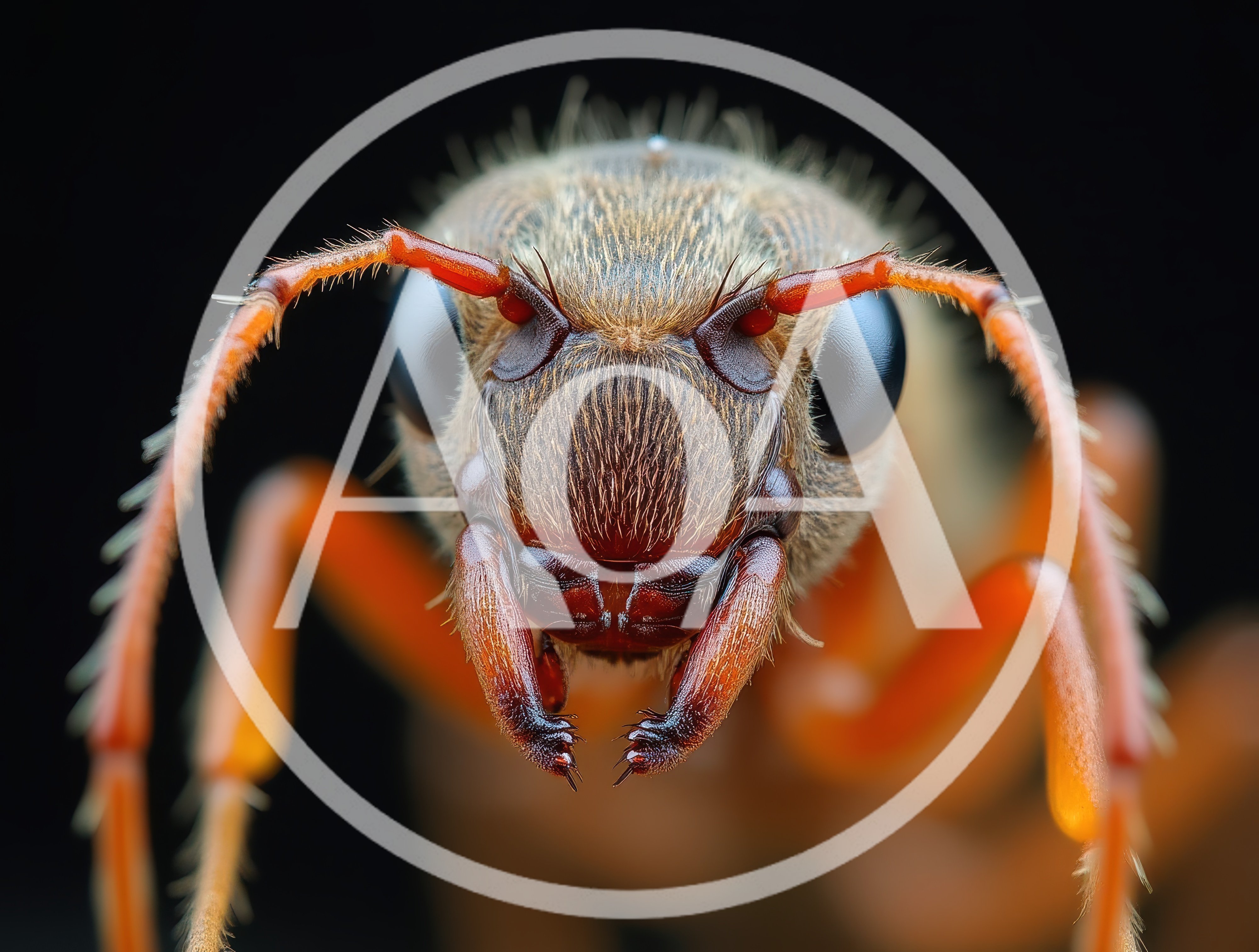 Extreme Macro Close Up Of An Ant Head