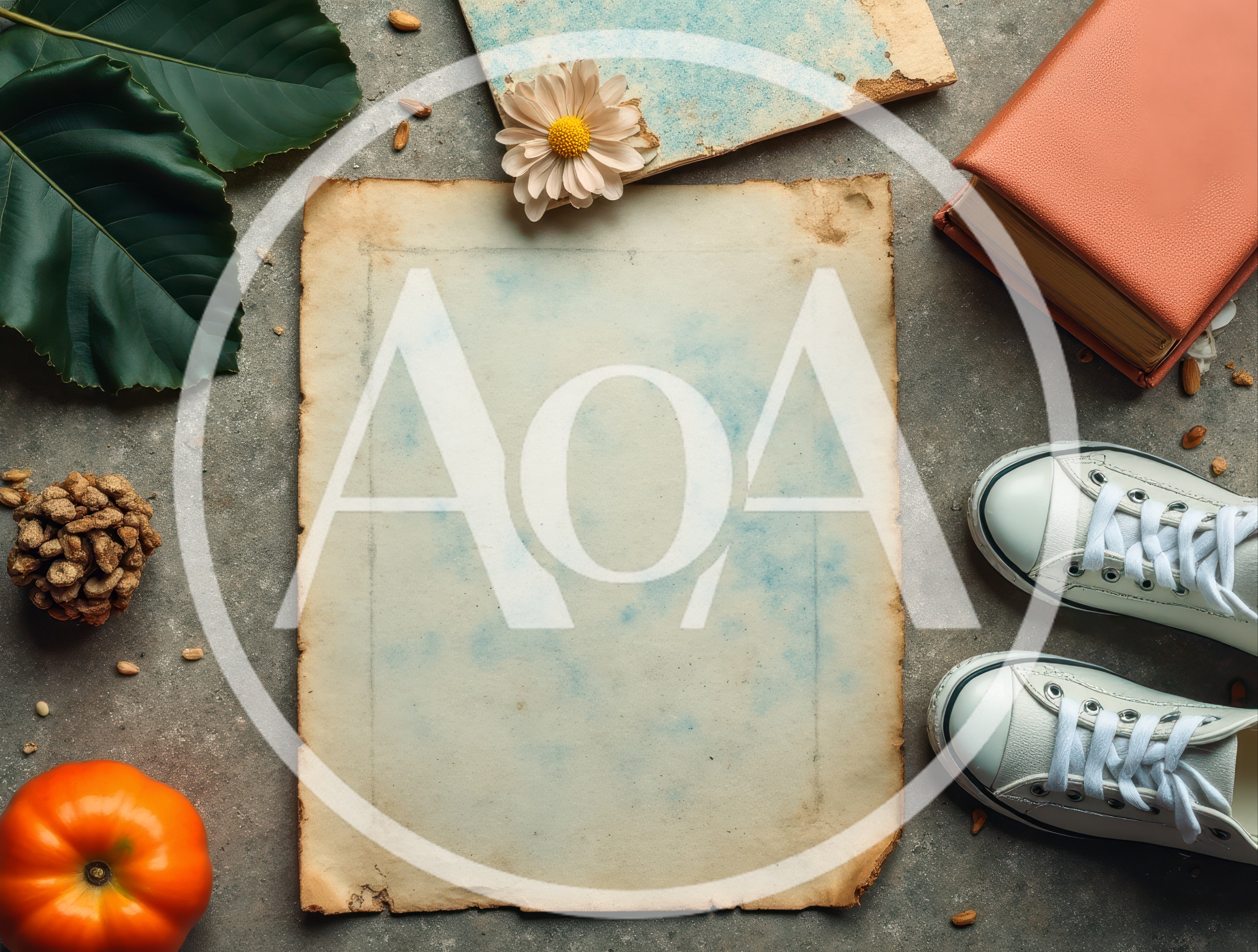 Flat Lay Composition With Vintage Paper And Accessories