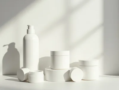 Minimalist White Skincare Product Packaging Set