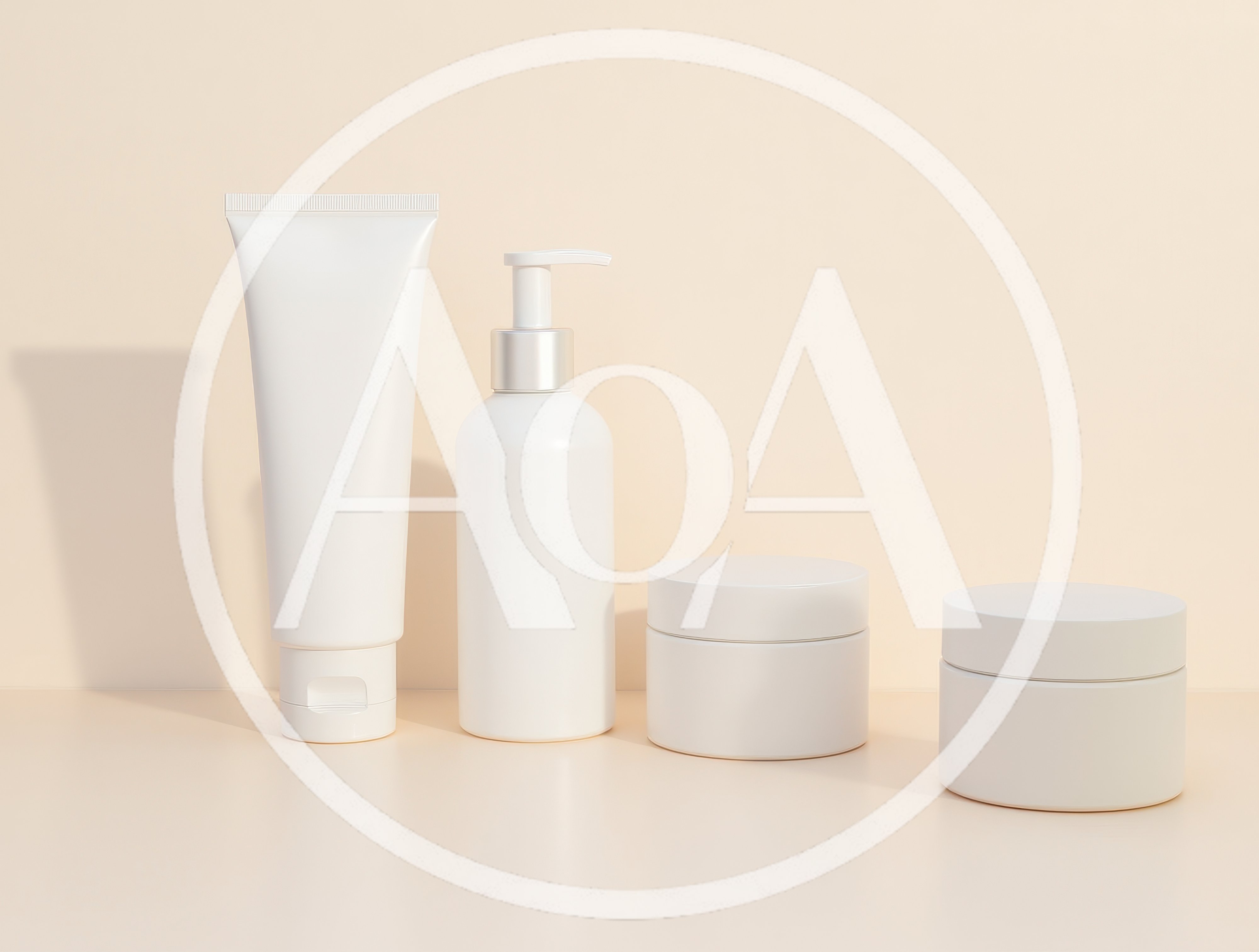 Minimalist Cosmetic Product Packaging Set
