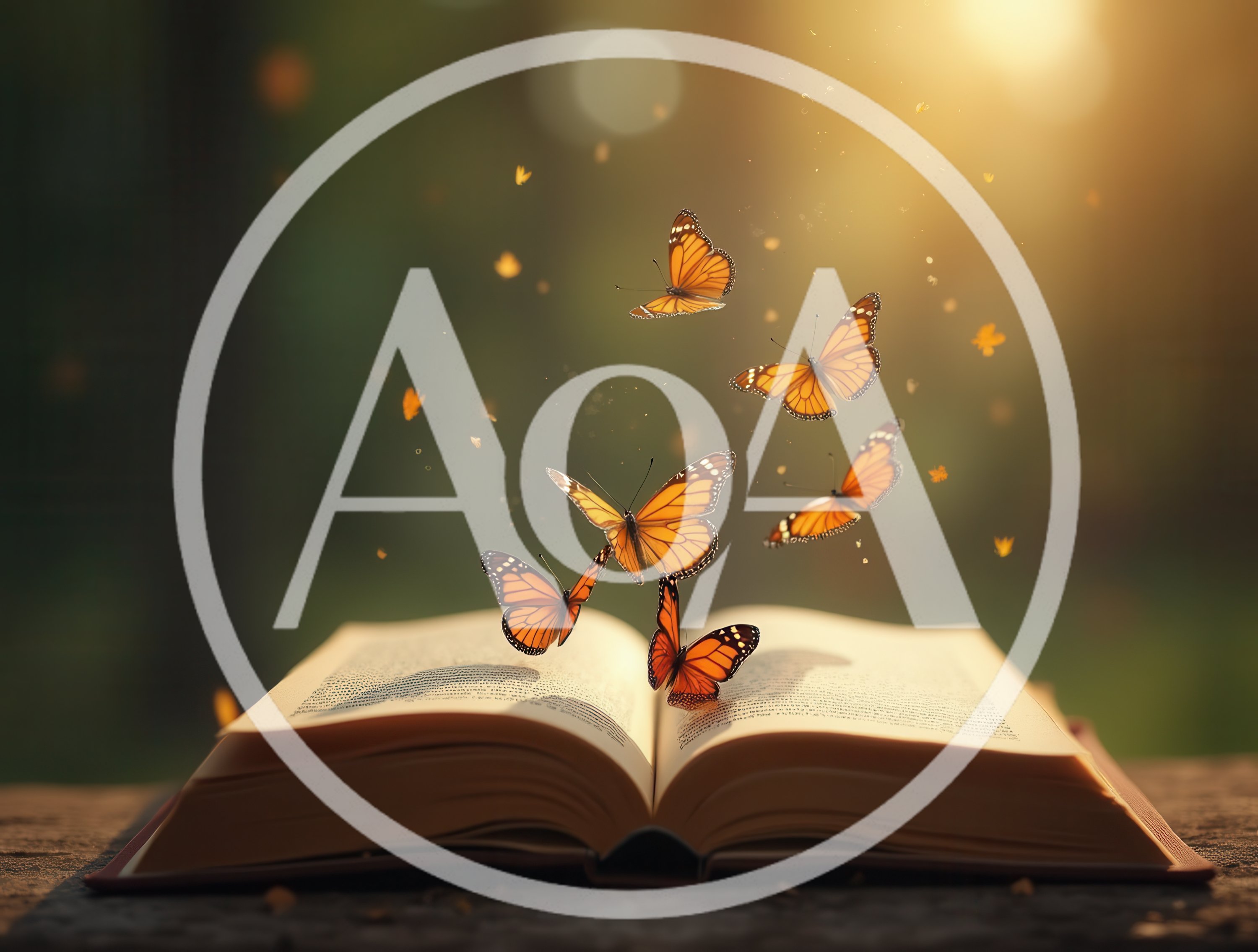 Monarch Butterflies Emerging From An Open Book