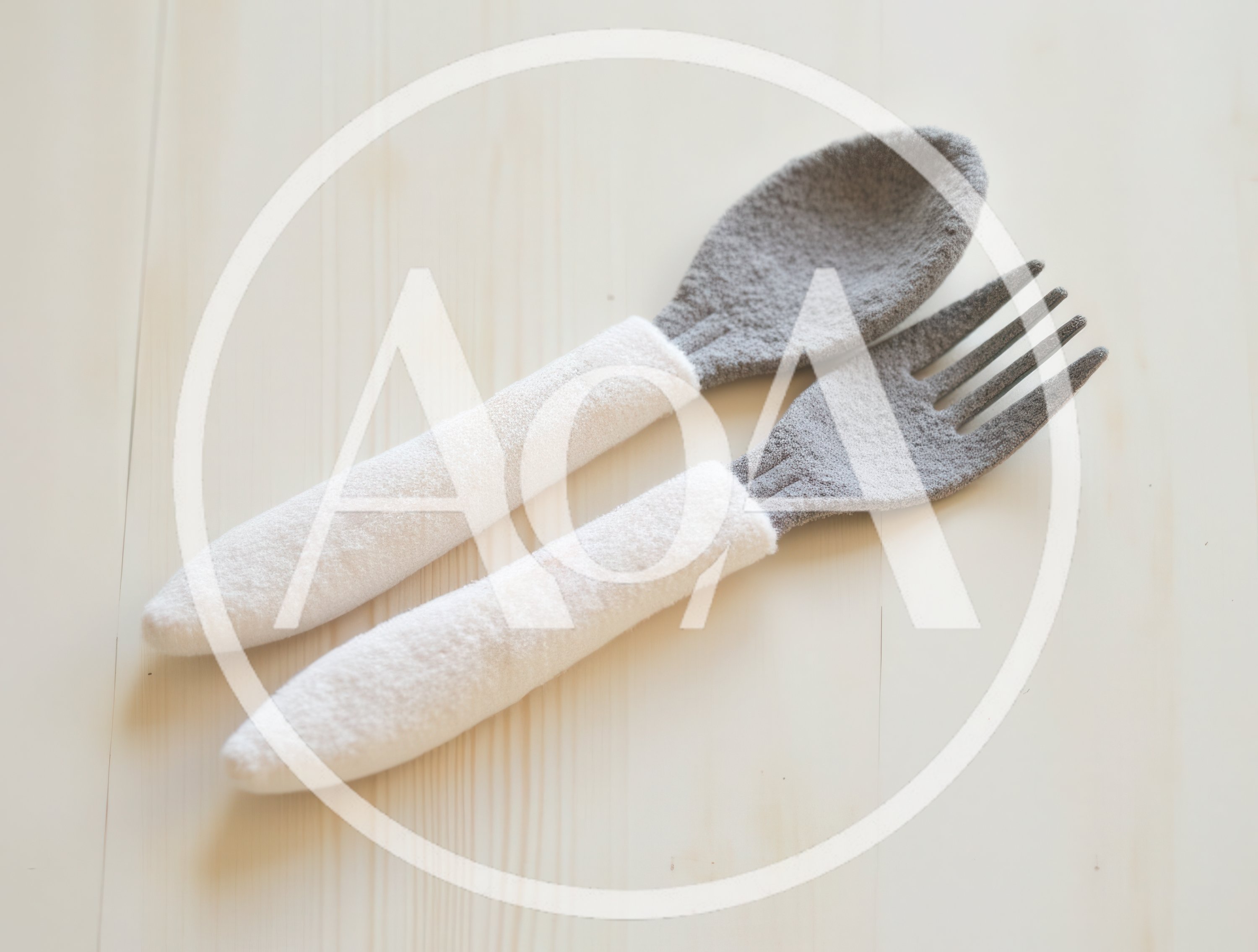 Plush Toy Spoon and Fork Set