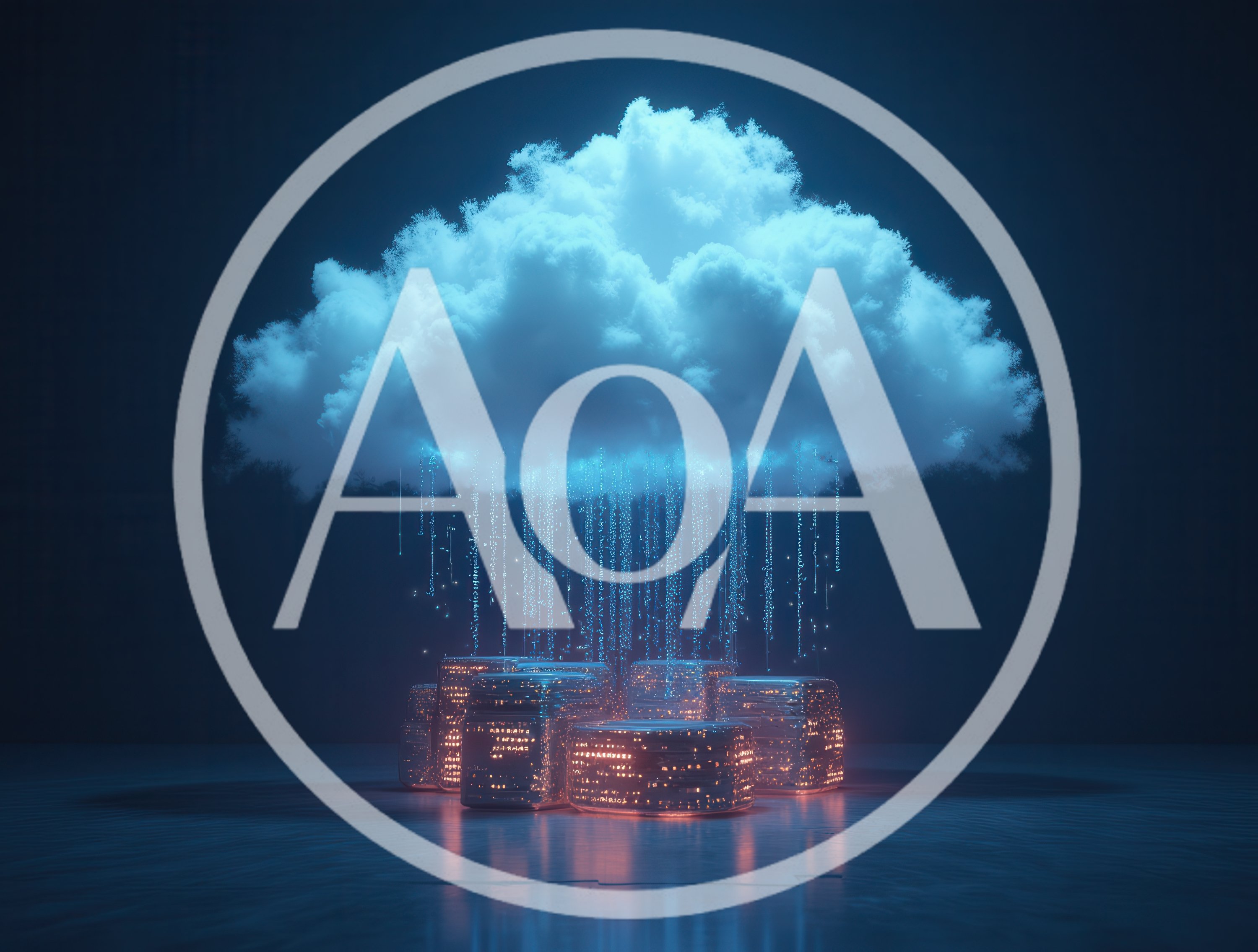 Digital Cloud Computing Data Transfer Concept