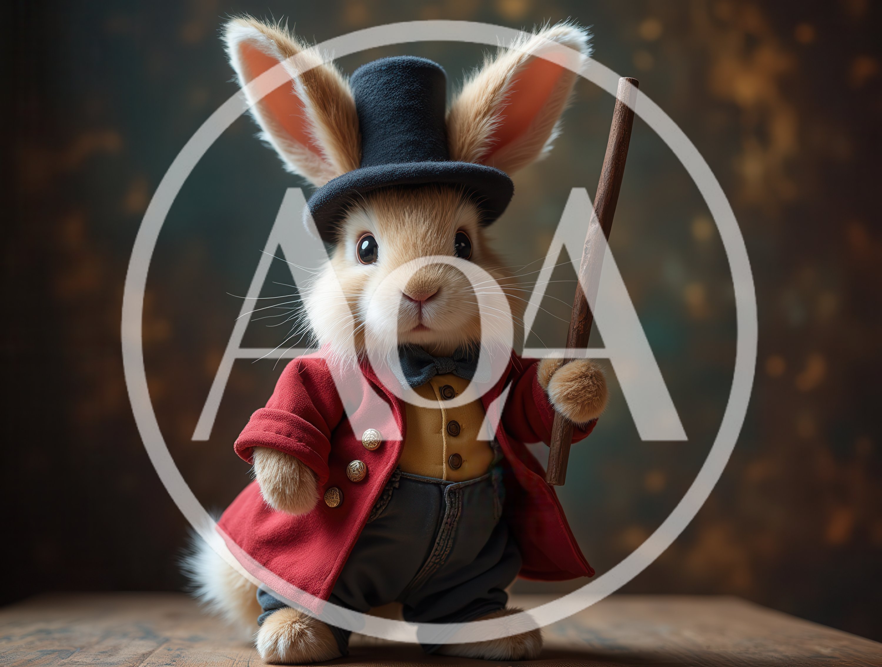 Anthropomorphic Rabbit Dressed As A Victorian Gentleman