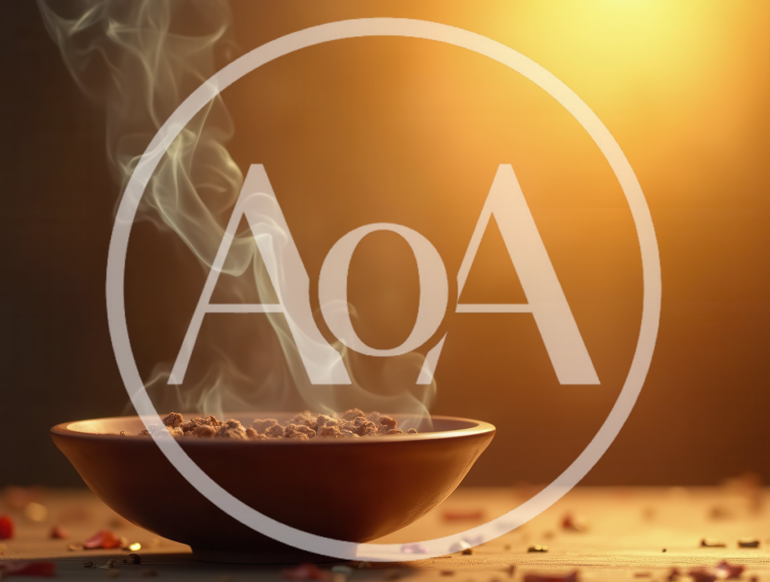Steaming Bowl Of Hot Food On Wooden Table