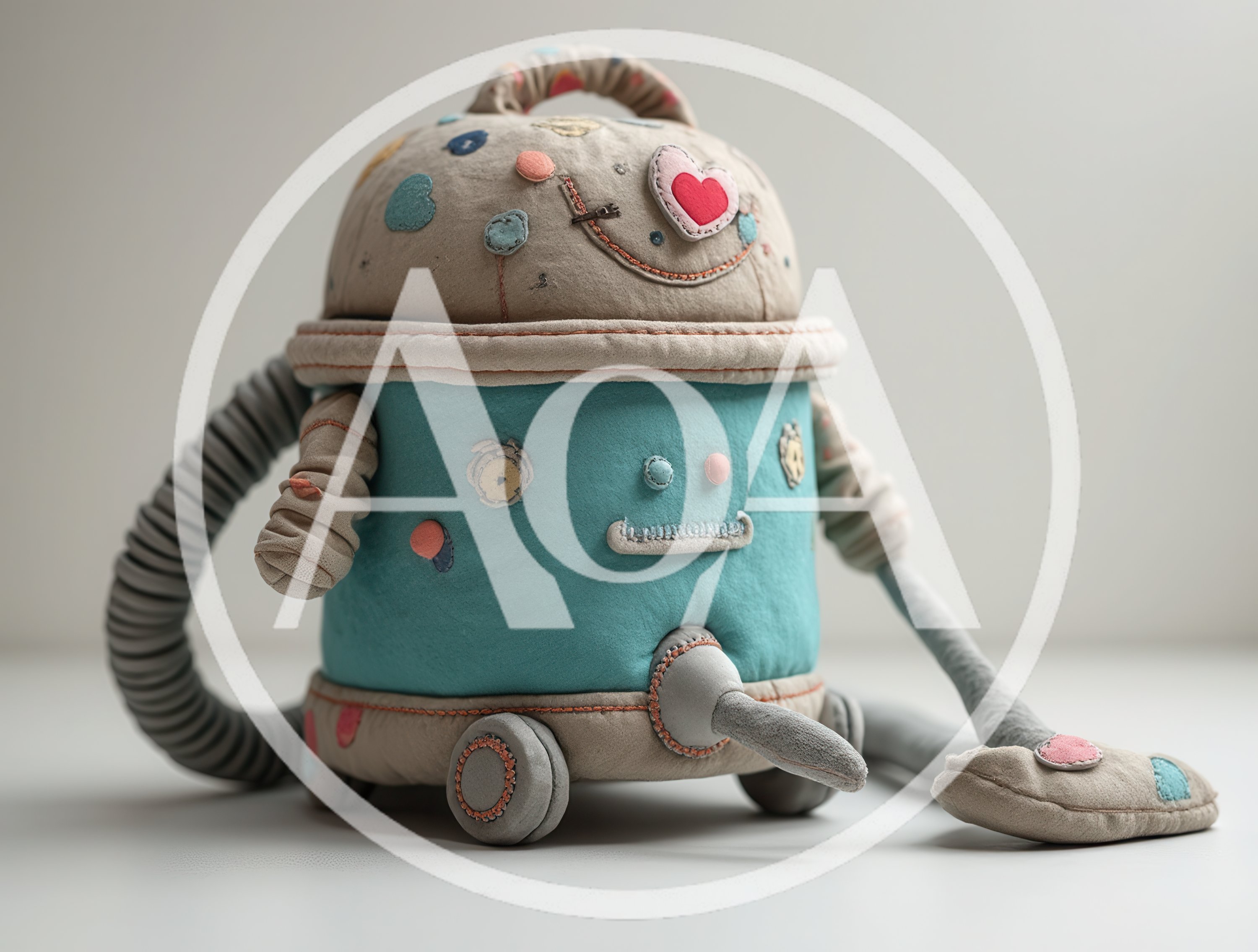 Plush Fabric Toy Vacuum Cleaner Robot