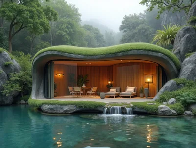 Modern Eco-Friendly Villa Nestled In A Lush Forest