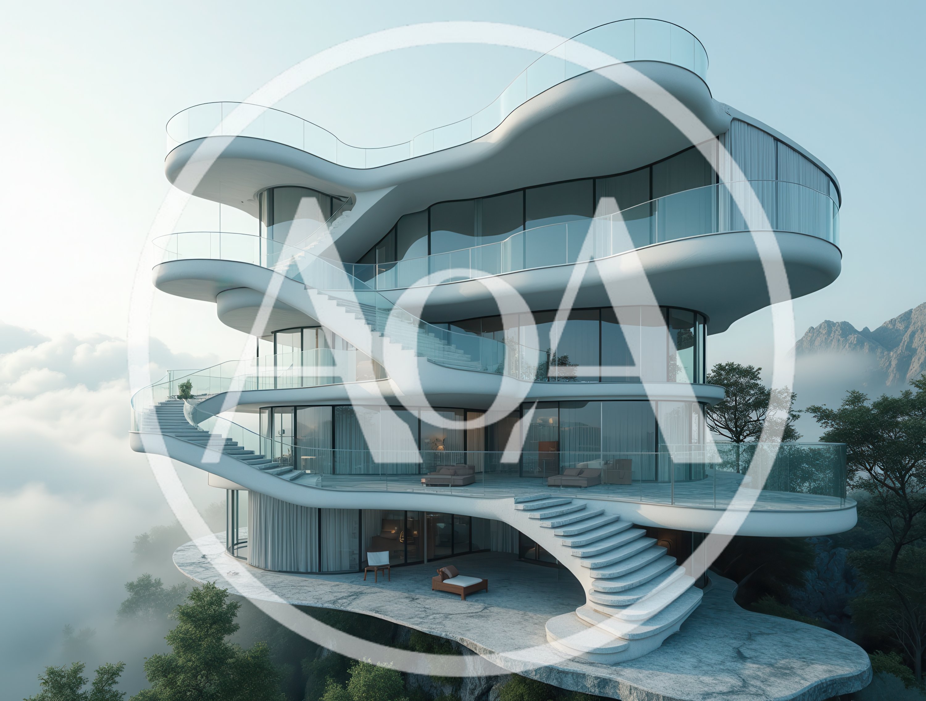 Modern Futuristic Luxury Villa Above The Clouds