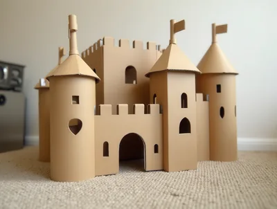 Cardboard Castle Toy For Children