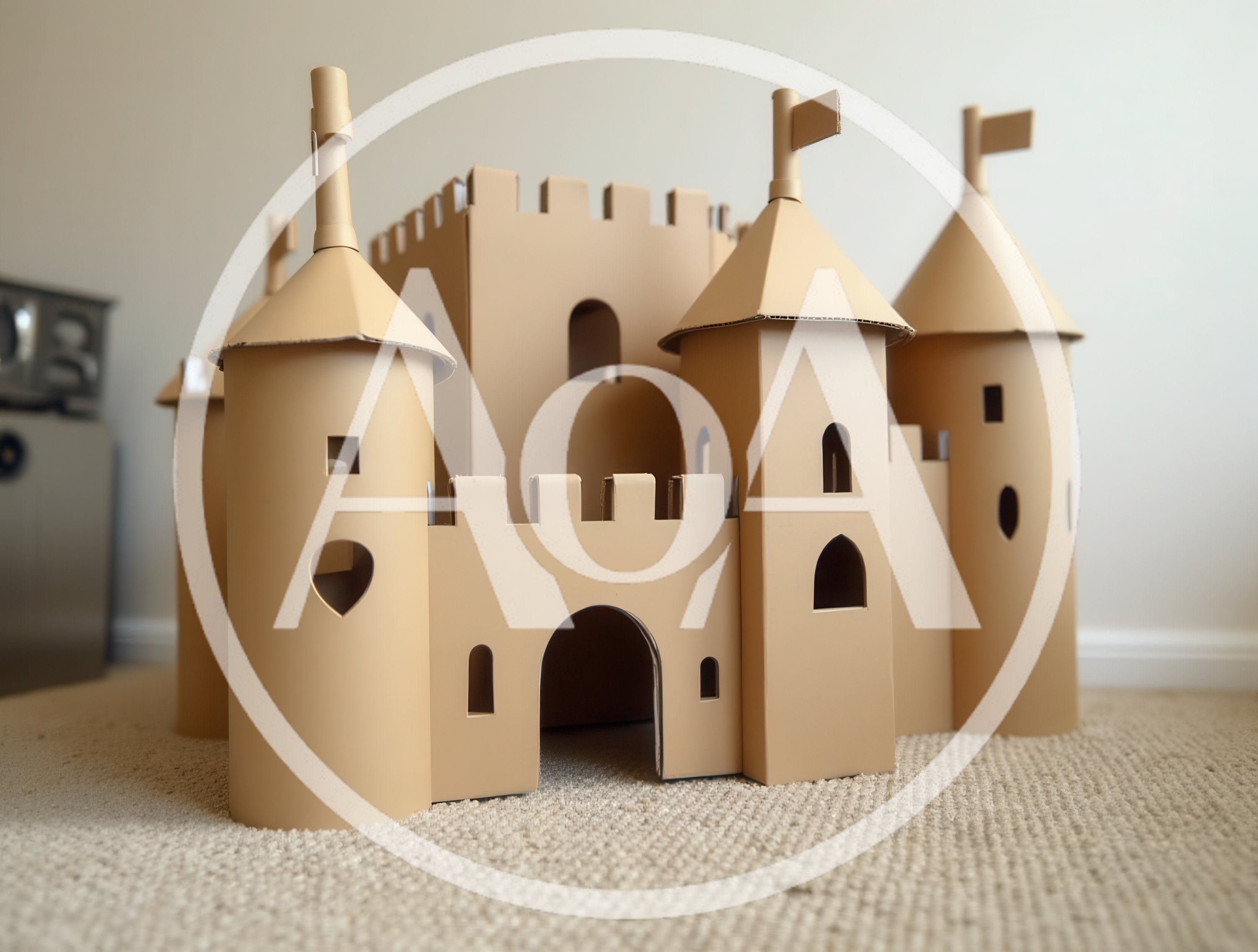 Cardboard Castle Toy For Children