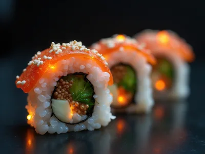Glow In The Dark Sushi Rolls