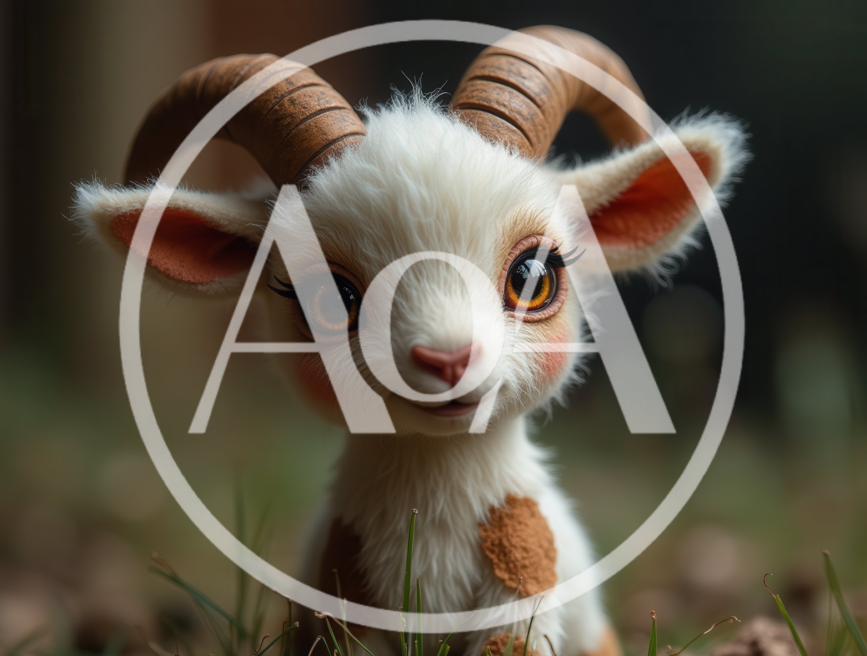Adorable Baby Goat With Large Expressive Eyes