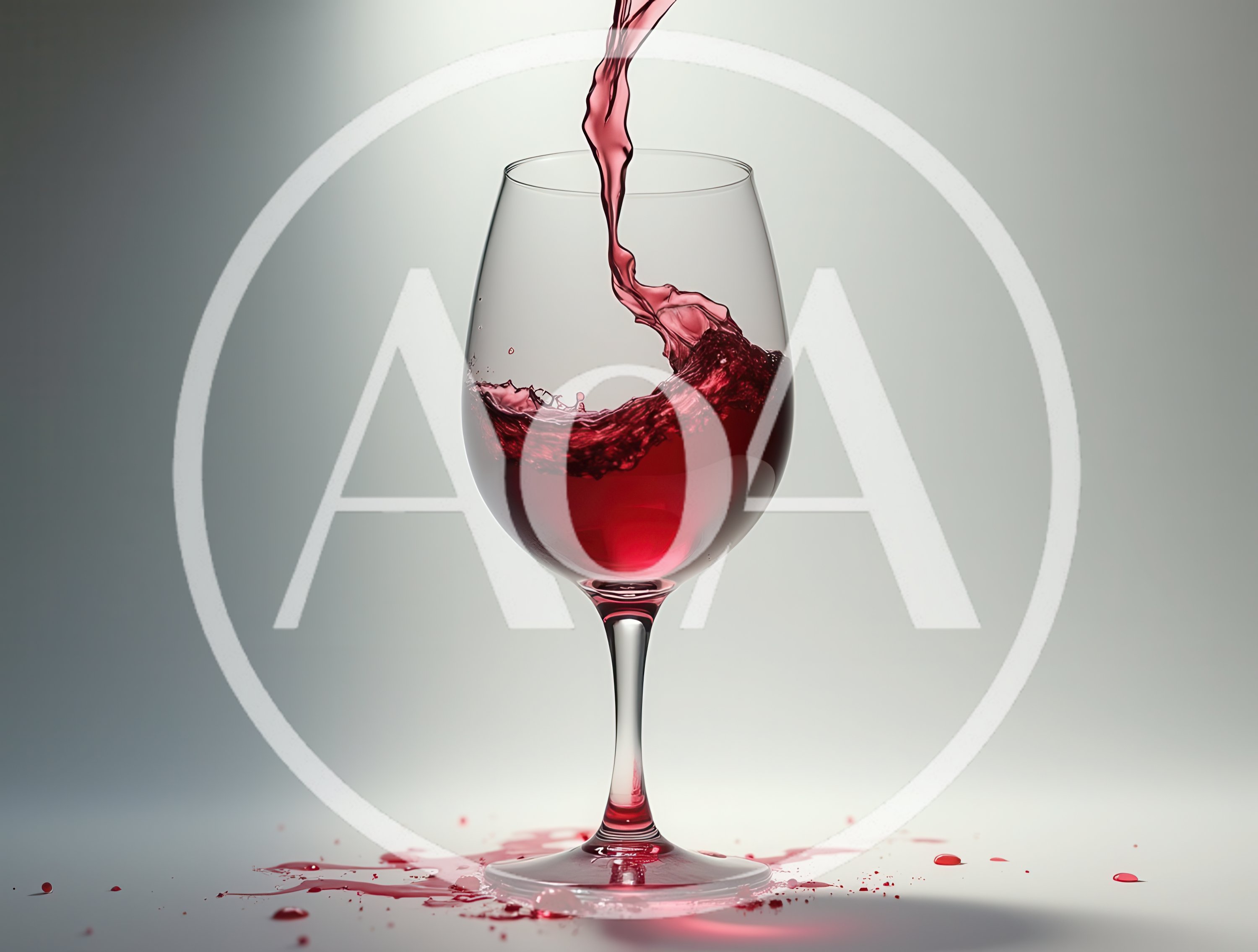 Red Wine Pouring Into A Glass