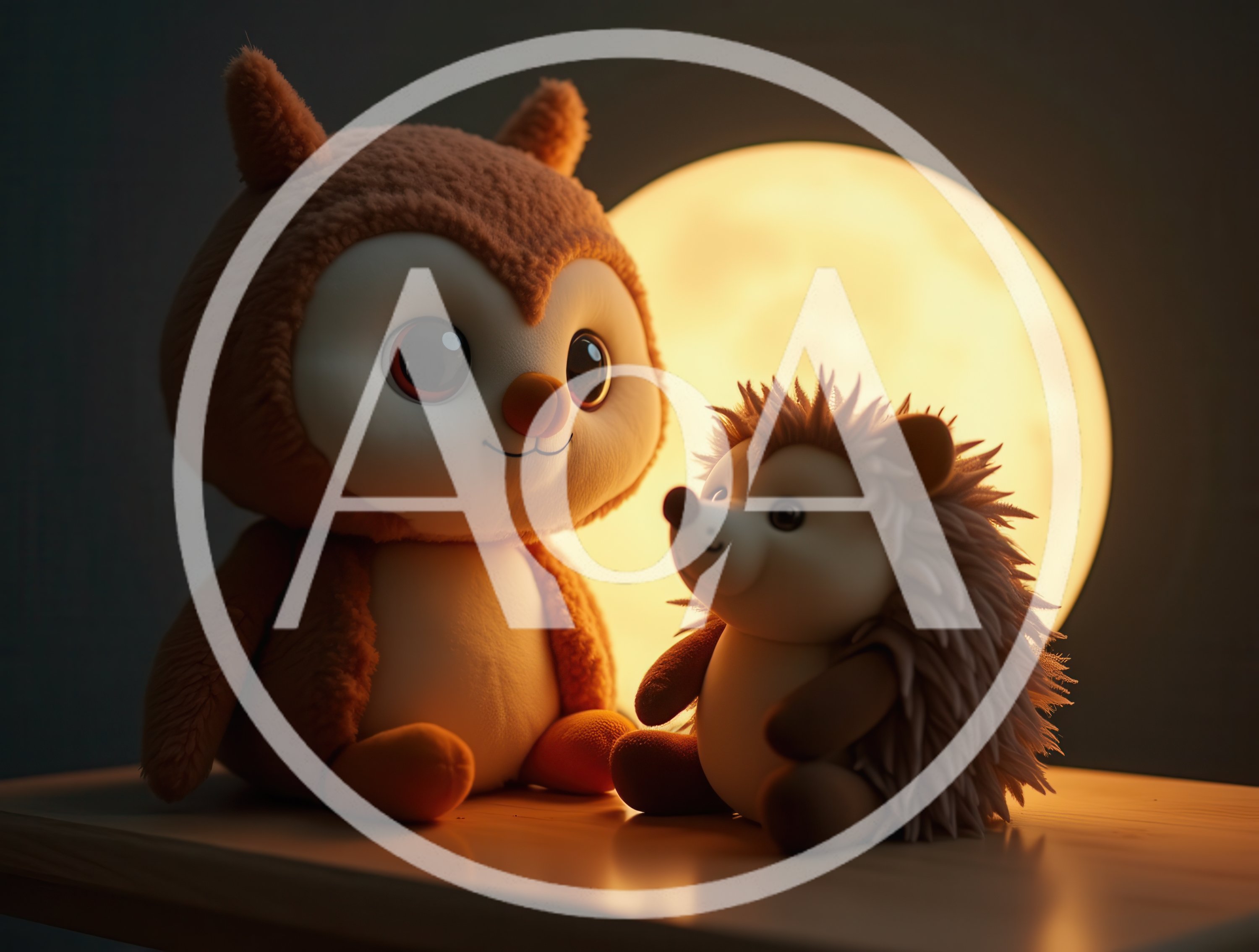 Cute Plush Owl and Hedgehog Toys