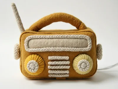 Handmade Felt Radio Craft Project