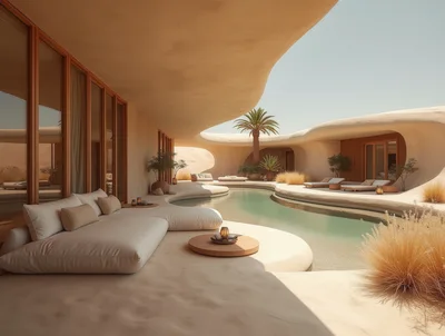 Luxury Desert Oasis Villa With Private Swimming Pool