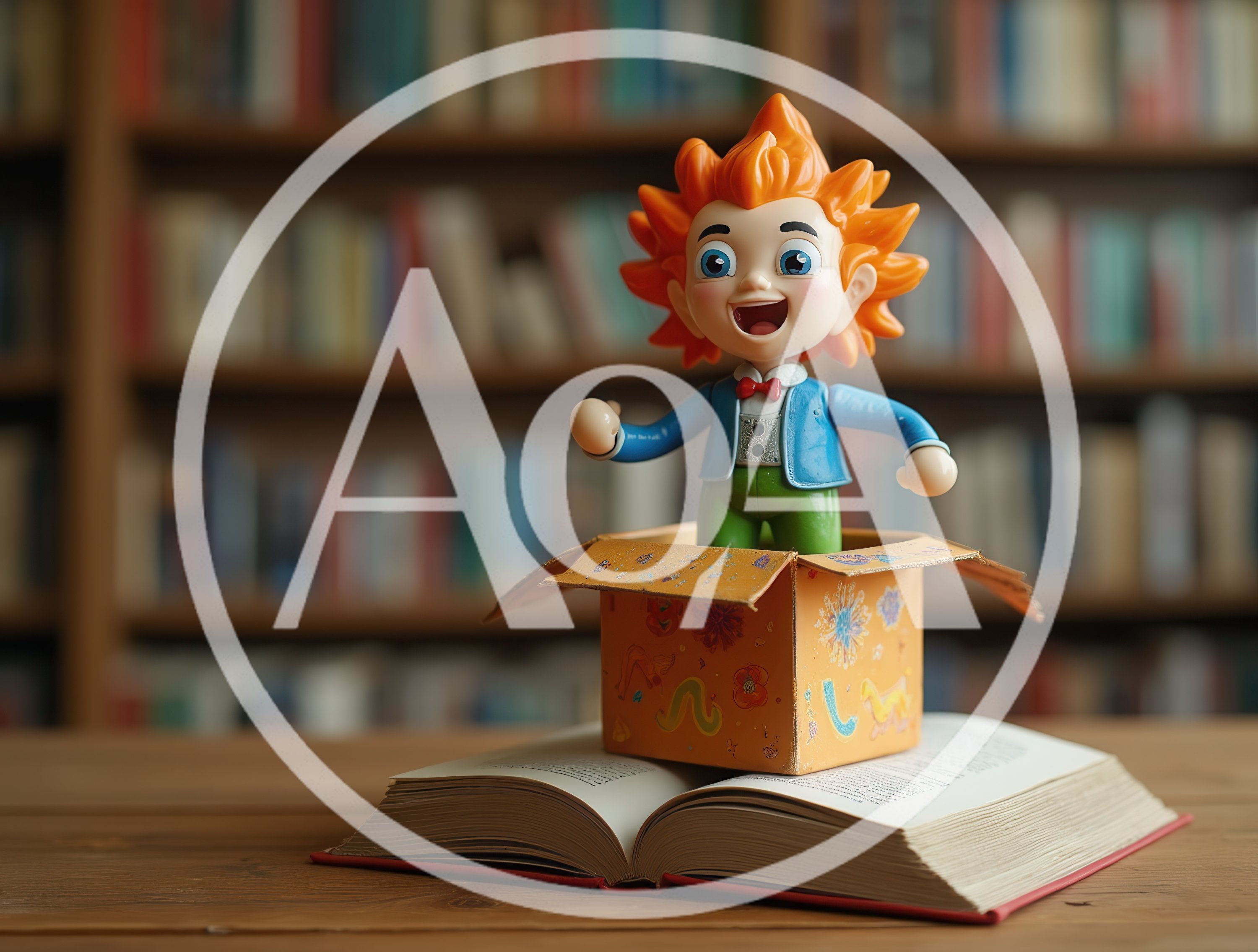 Toy Jack In The Box On Open Book