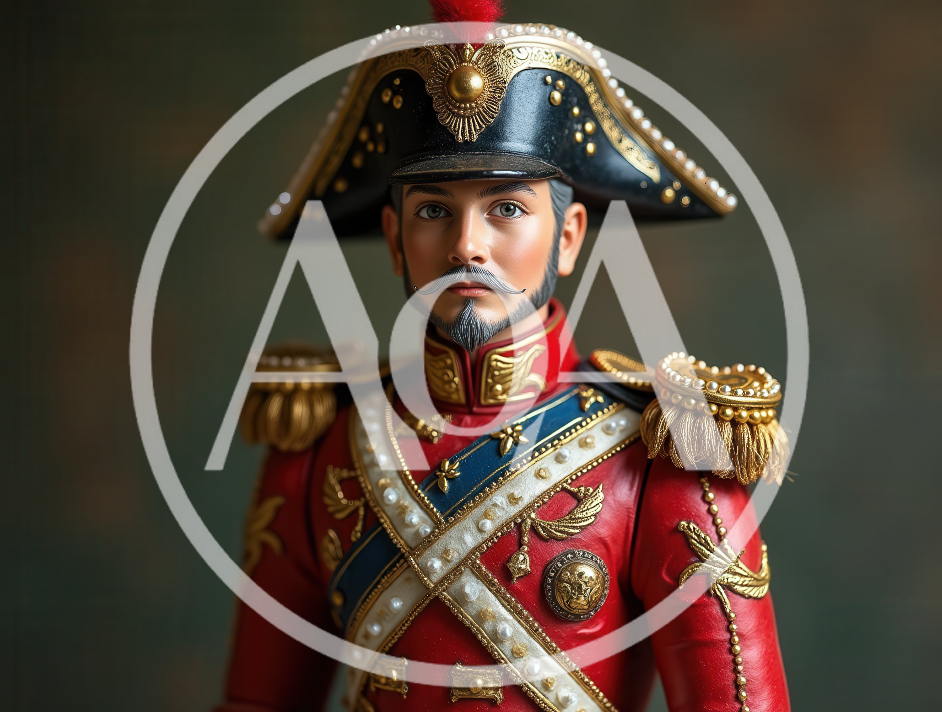 Portrait Of A Royal Military Officer Figurine