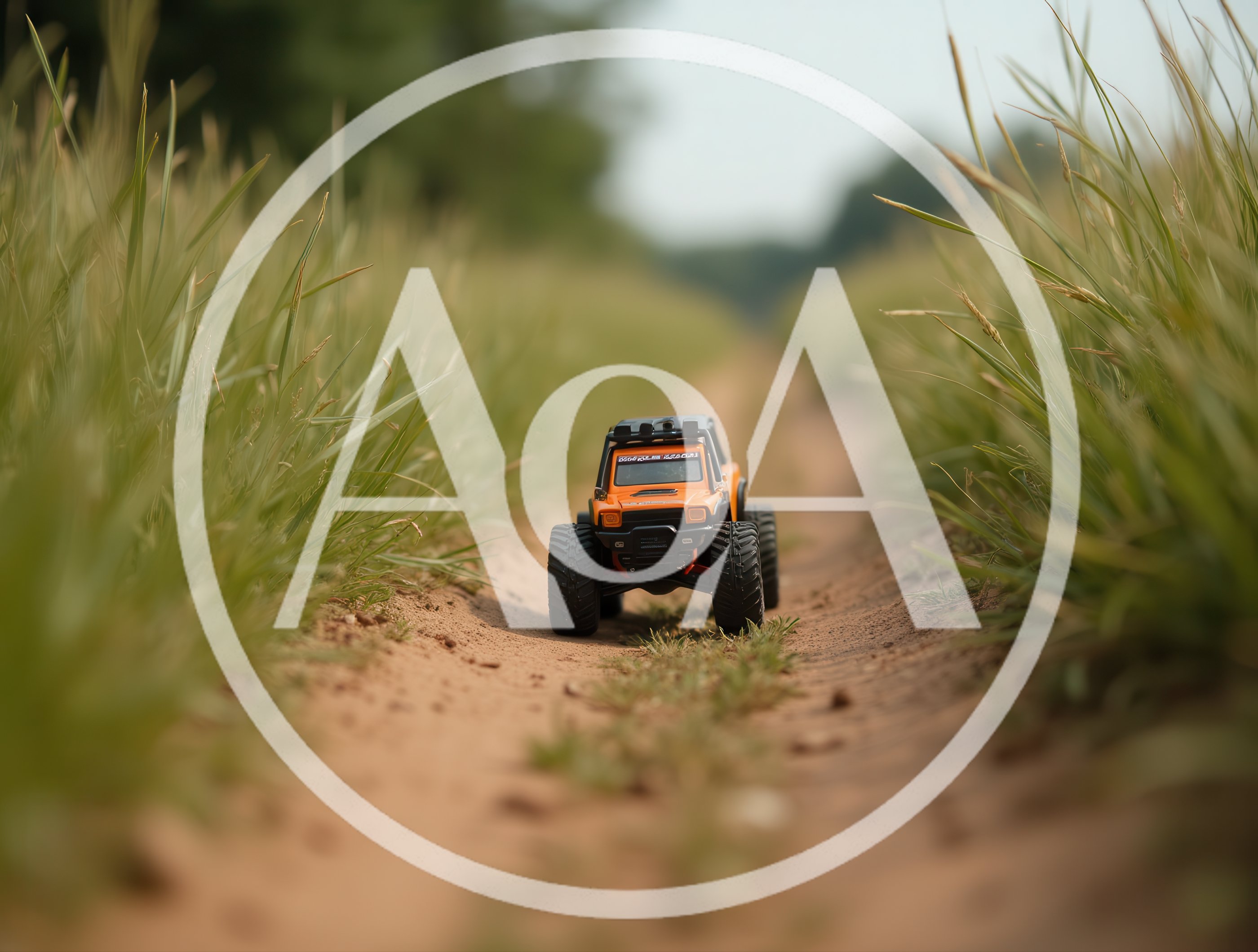 Remote Controlled Off Road Truck On Dirt Path