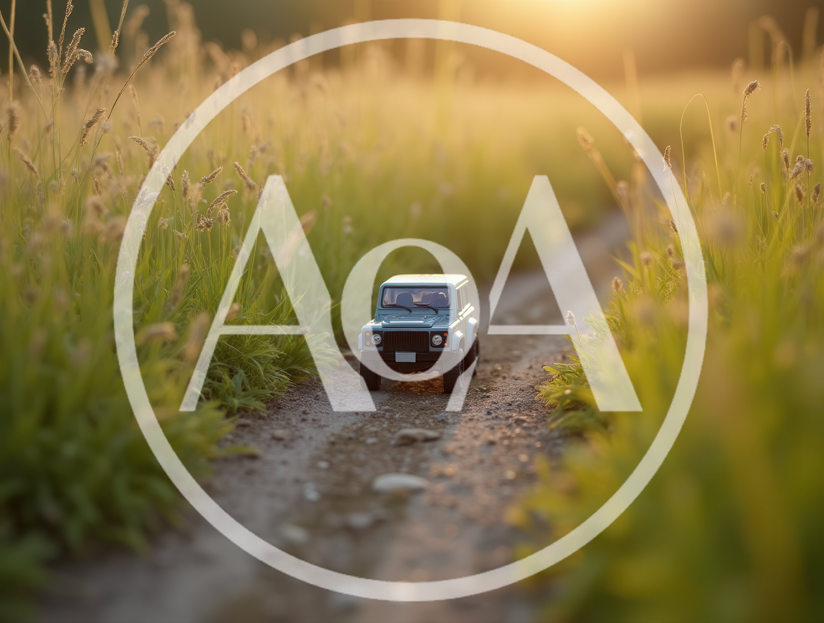 Miniature Off-Road Vehicle Driving On A Dirt Path