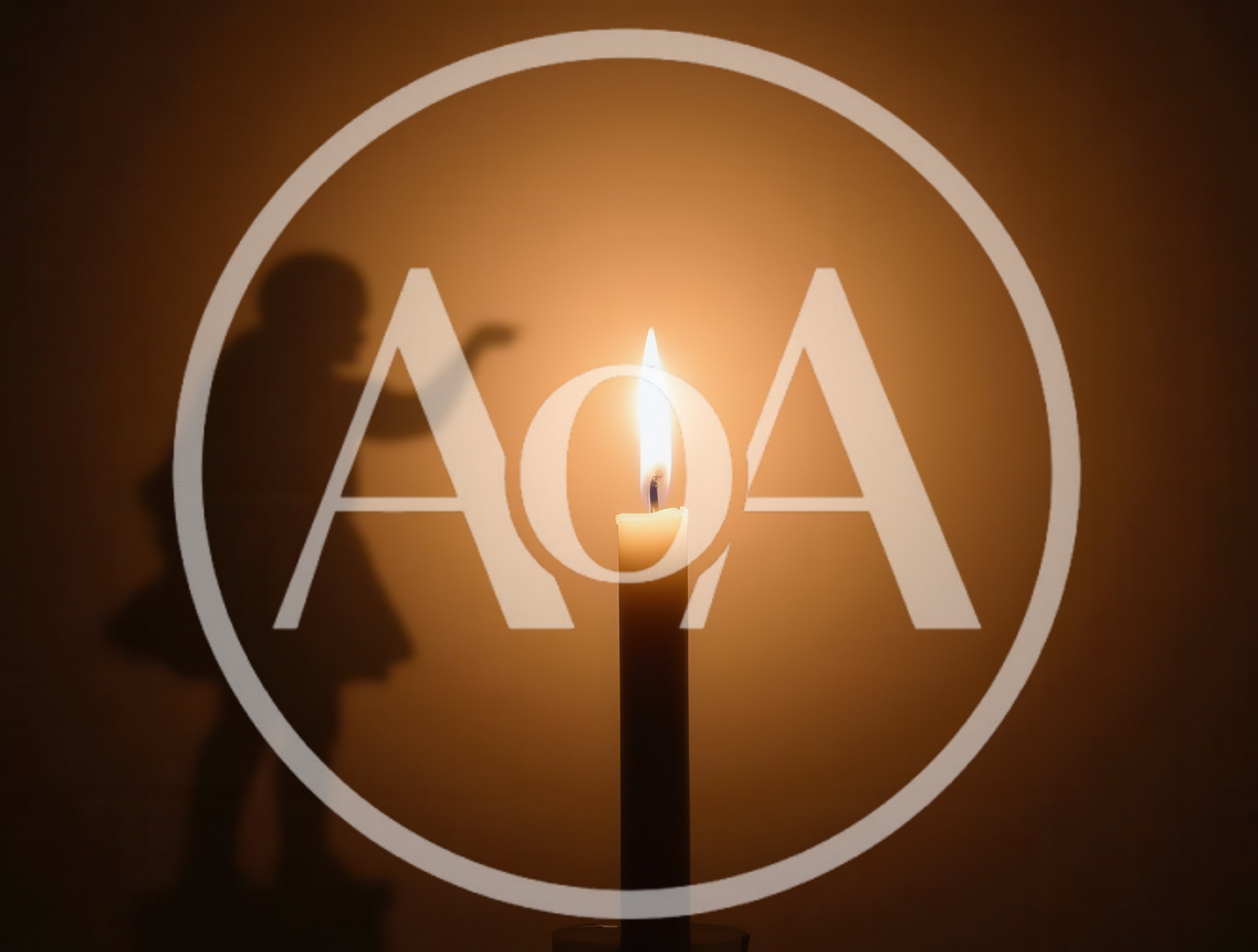Shadow Of A Child Reaching Toward A Candle Flame