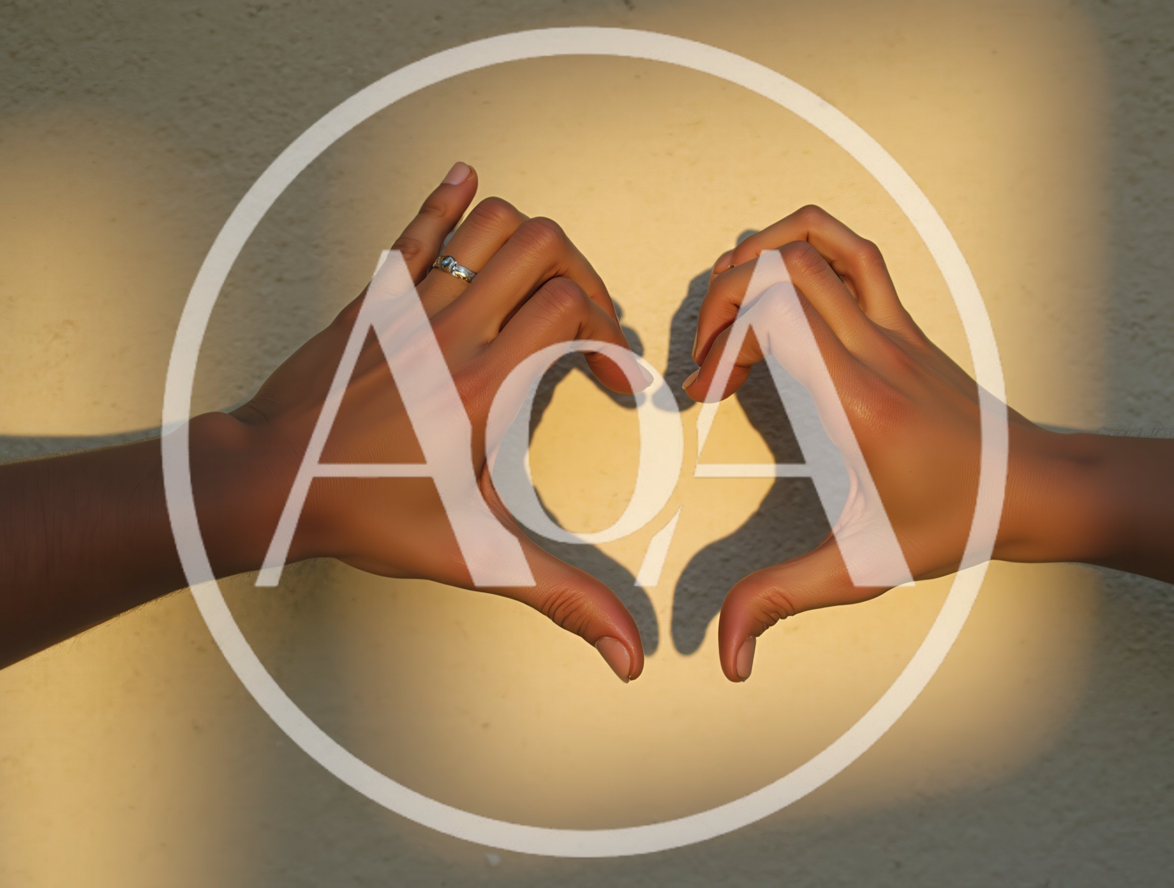 Two Hands Forming A Heart Shape Against A Wall