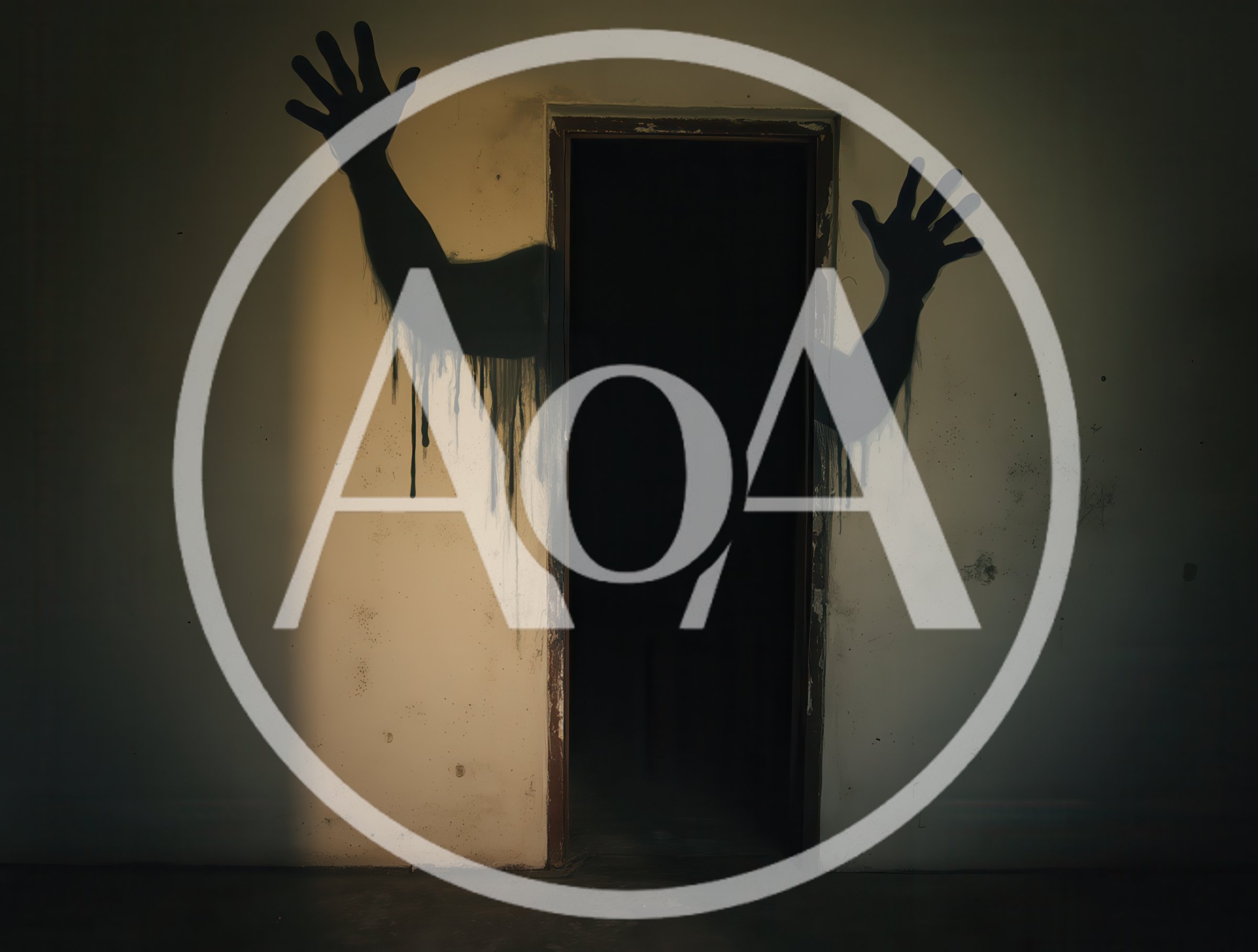 Spooky Shadow Hands Reaching From A Dark Doorway