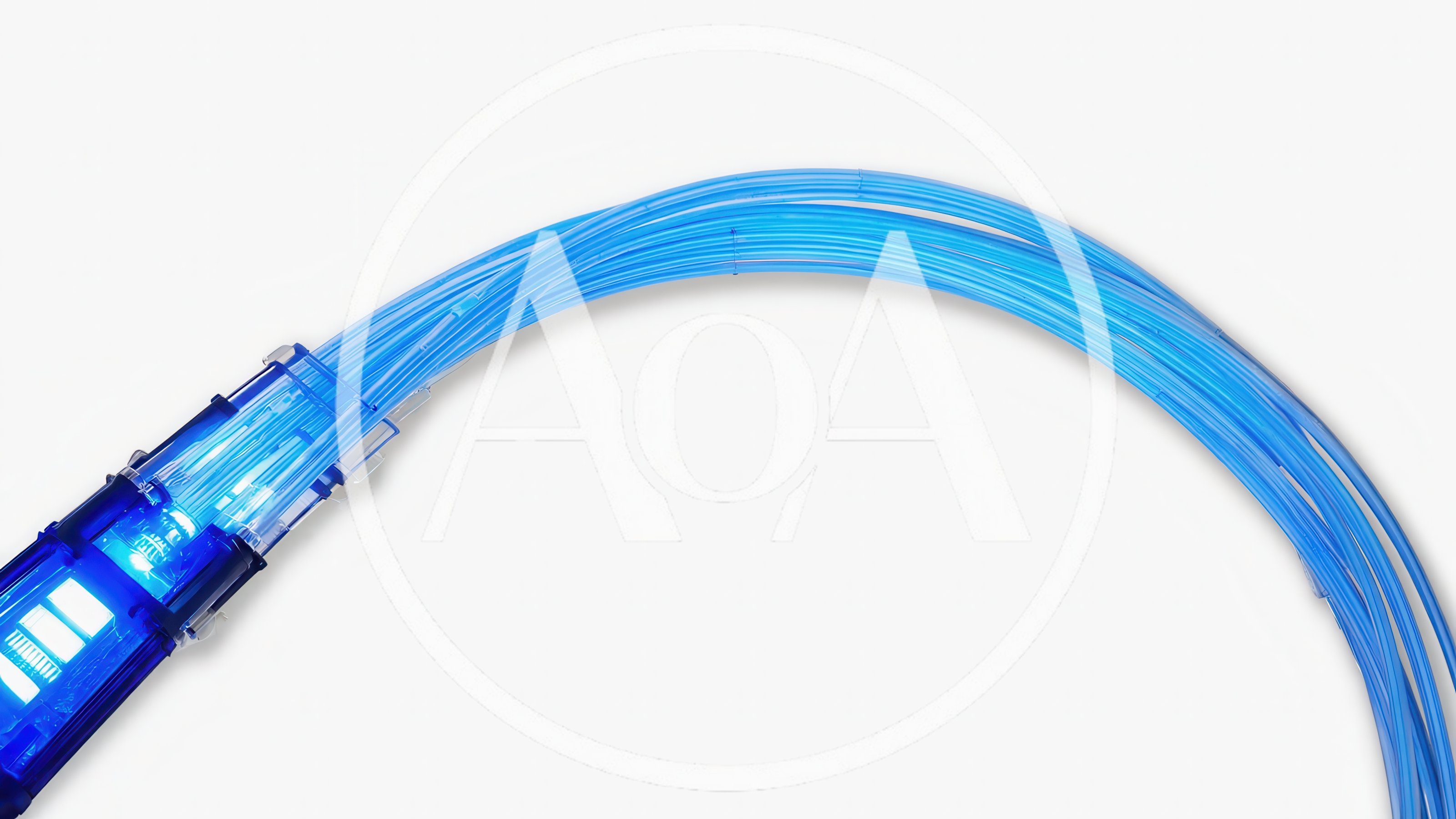 Fiber Optic Cable Bundle With Glowing Connector