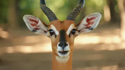 Close Up Portrait Of An Impala Antelope