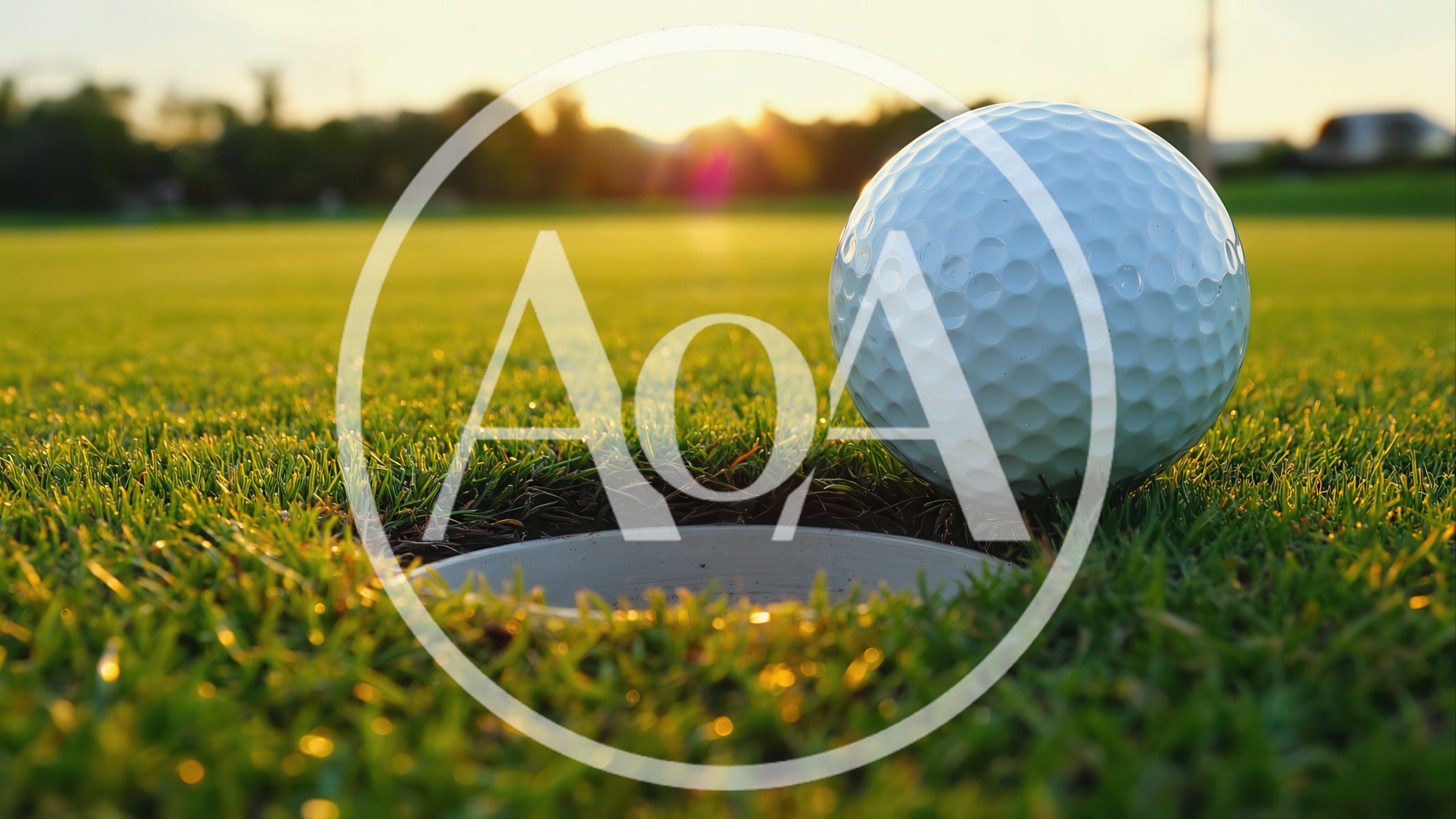 Golf Ball Resting On The Edge Of A Hole