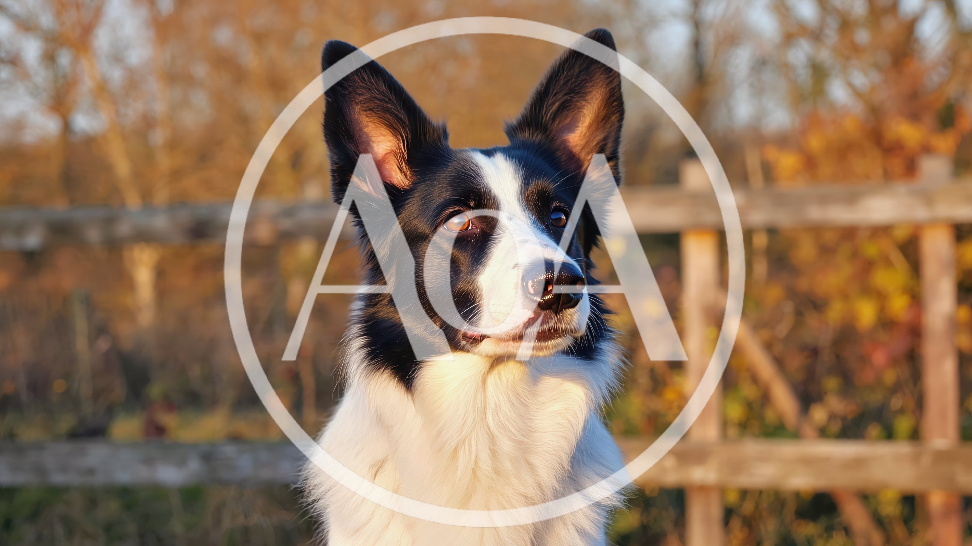 Portrait Of A Border Collie Dog Outdoors
