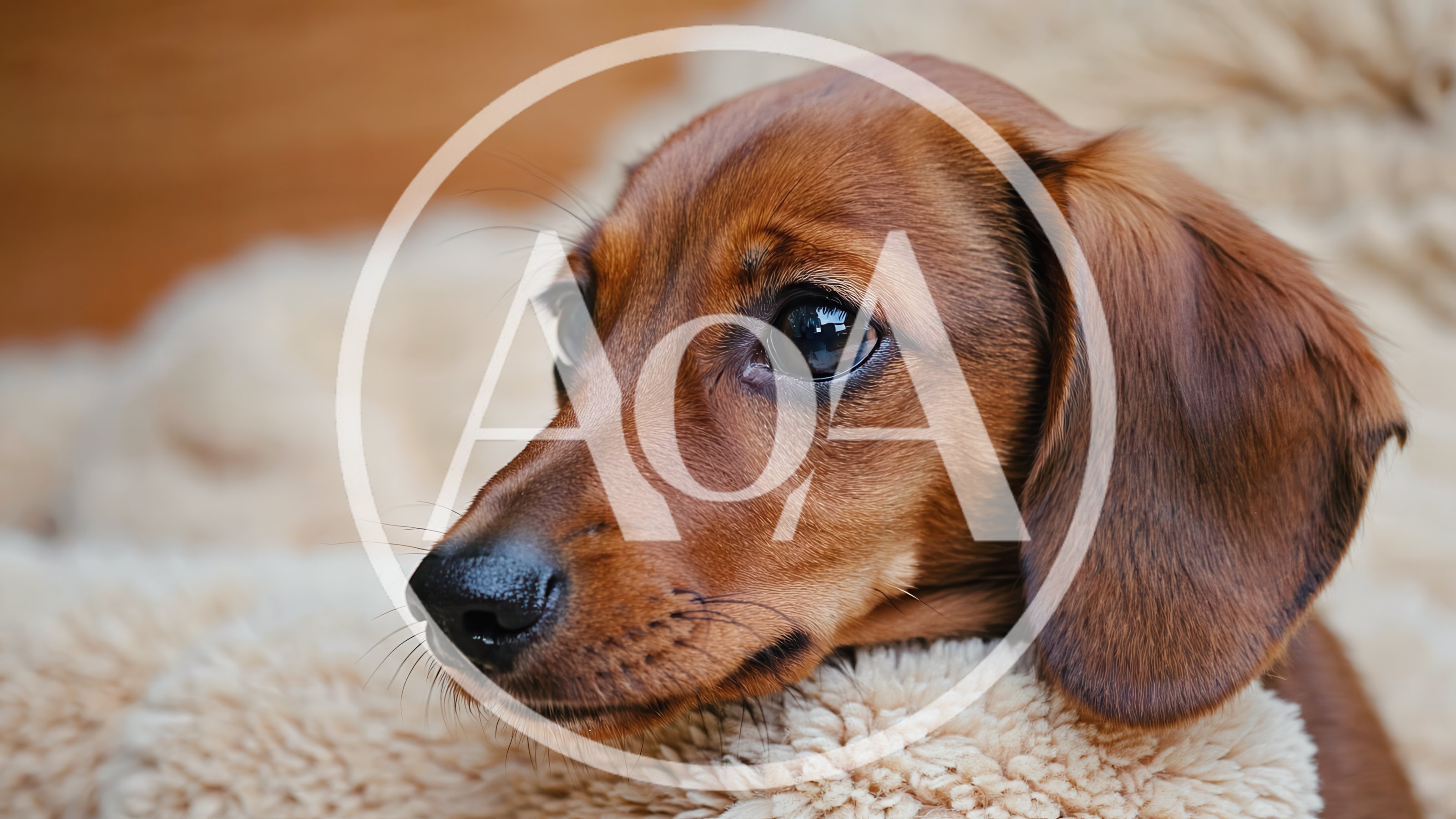 Close Up Portrait Of A Cute Dachshund Puppy