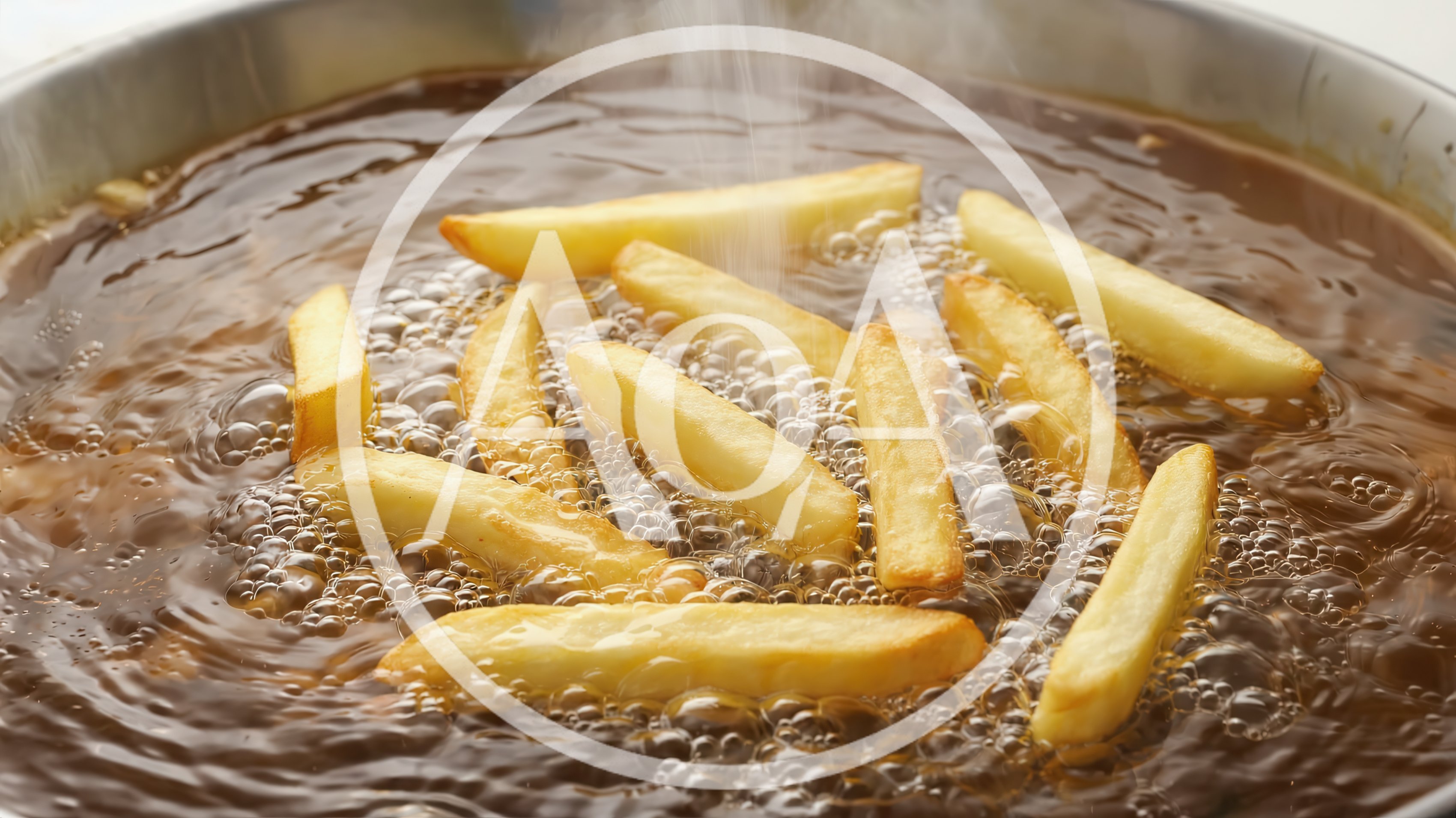 French Fries Deep Frying In Hot Oil