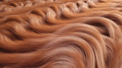 Abstract Flowing Brown Fur Texture Background