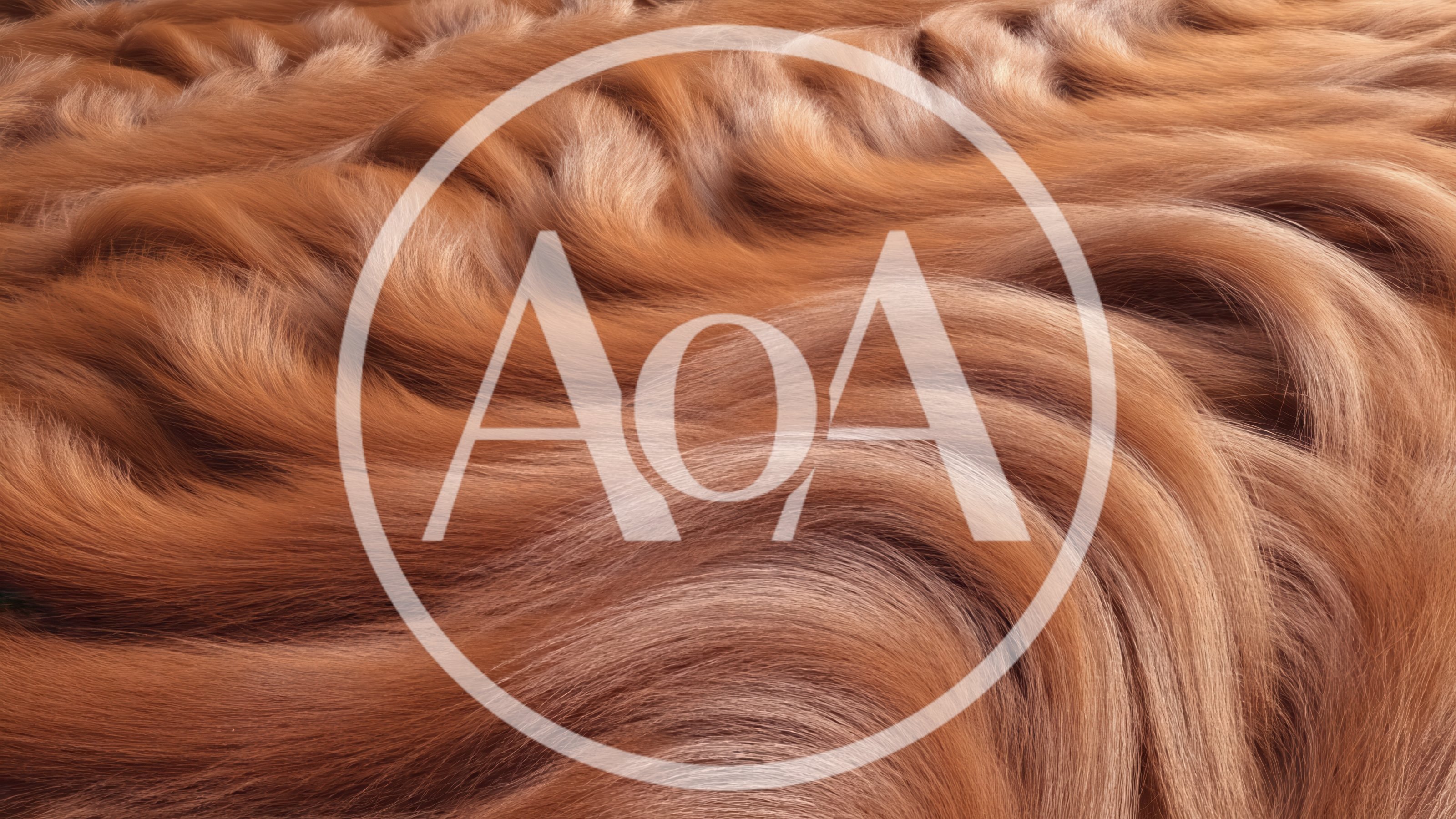 Abstract Flowing Brown Fur Texture Background