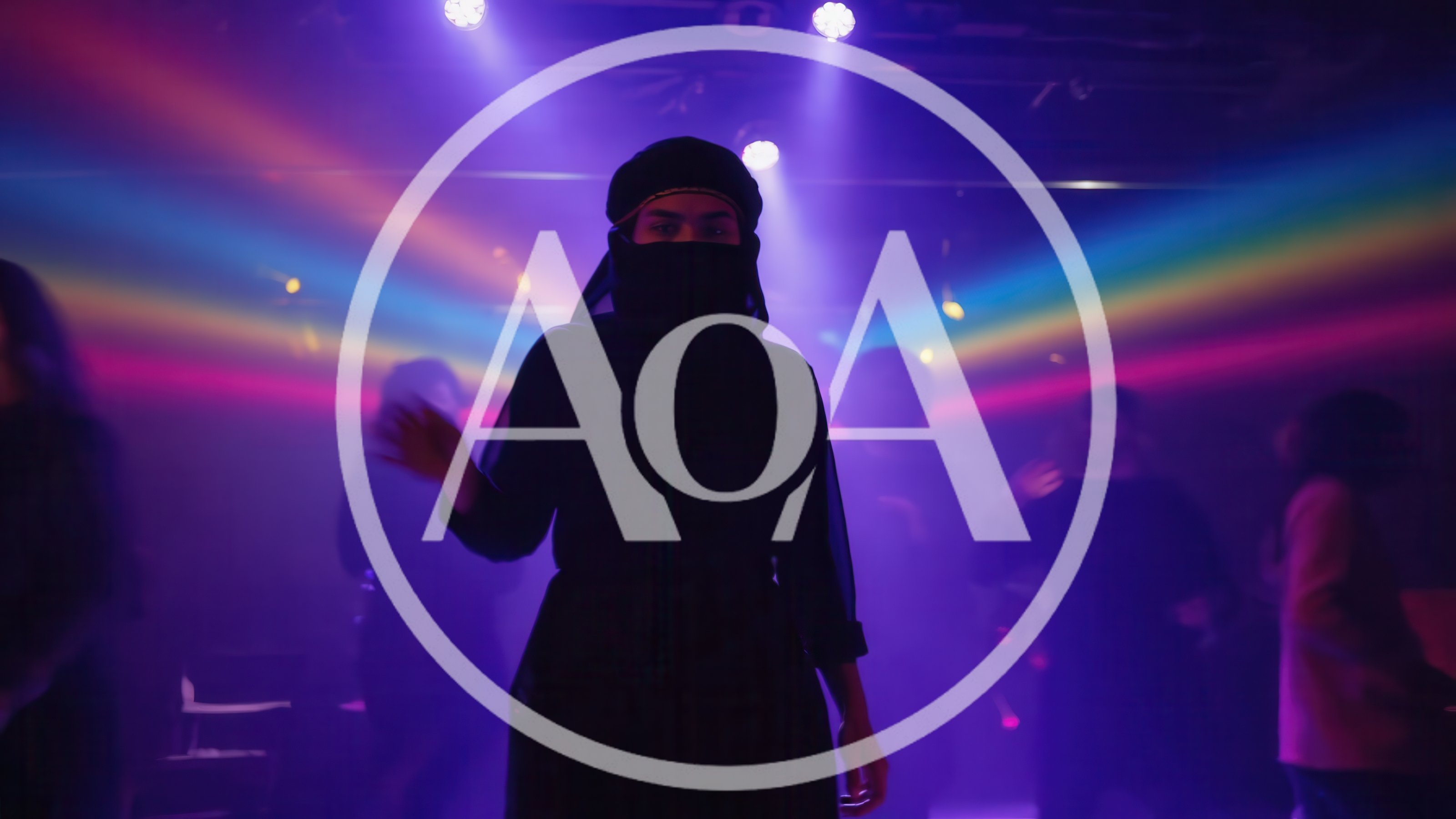 Person Wearing Niqab Dancing in a Nightclub