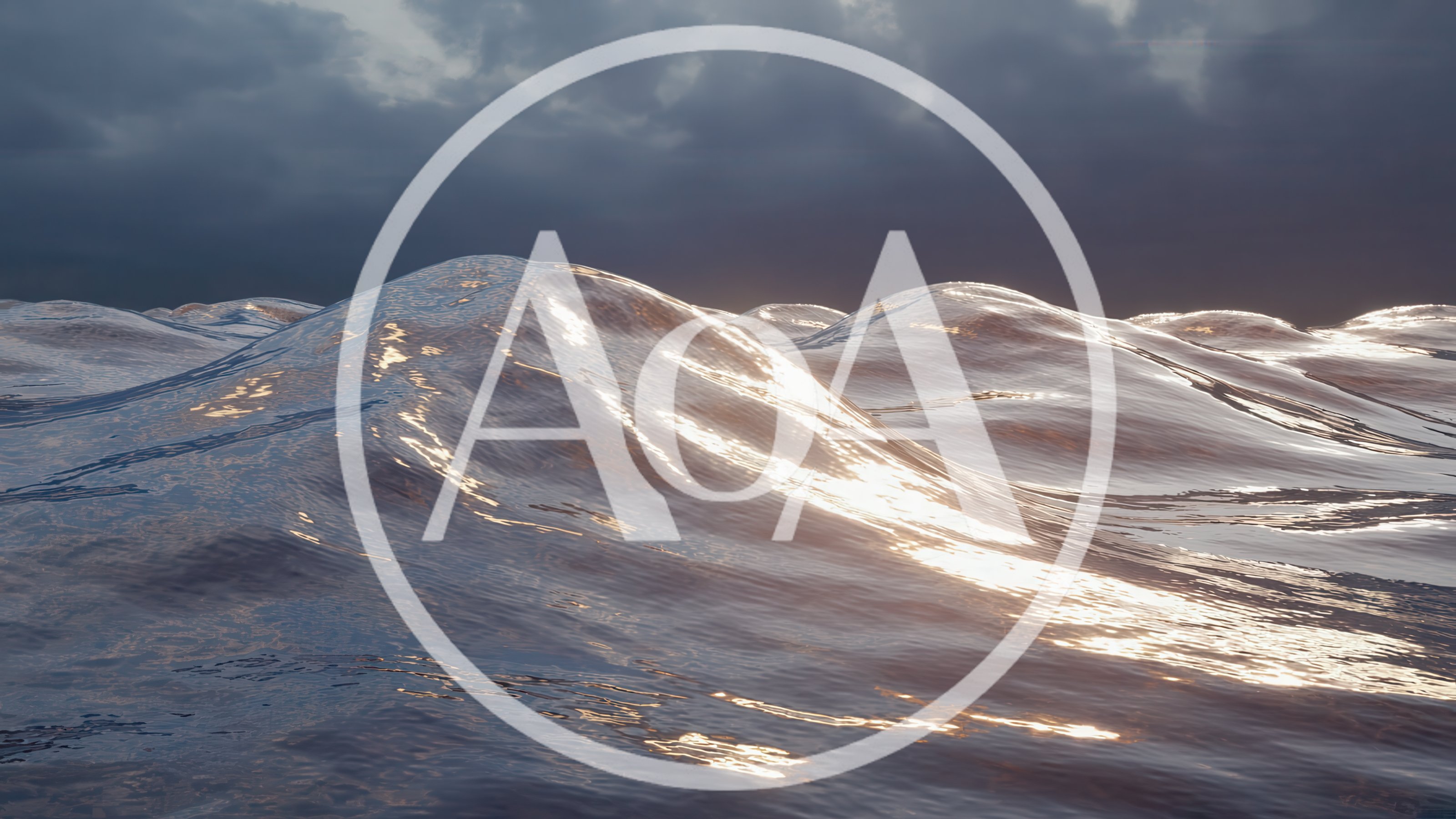 Cinematic Ocean Waves Under A Dramatic Stormy Sky
