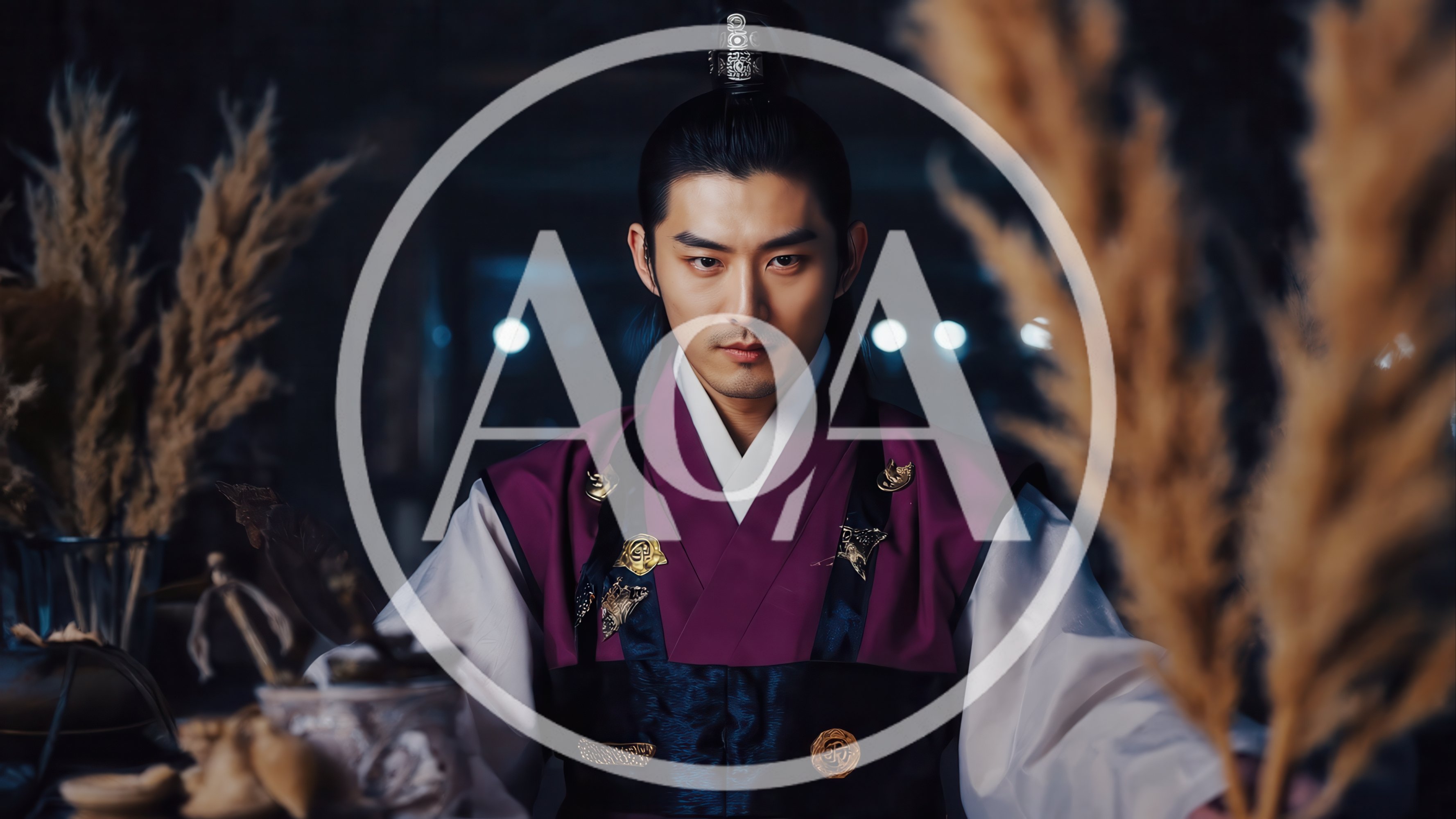 Korean Nobleman in Traditional Hanbok Attire