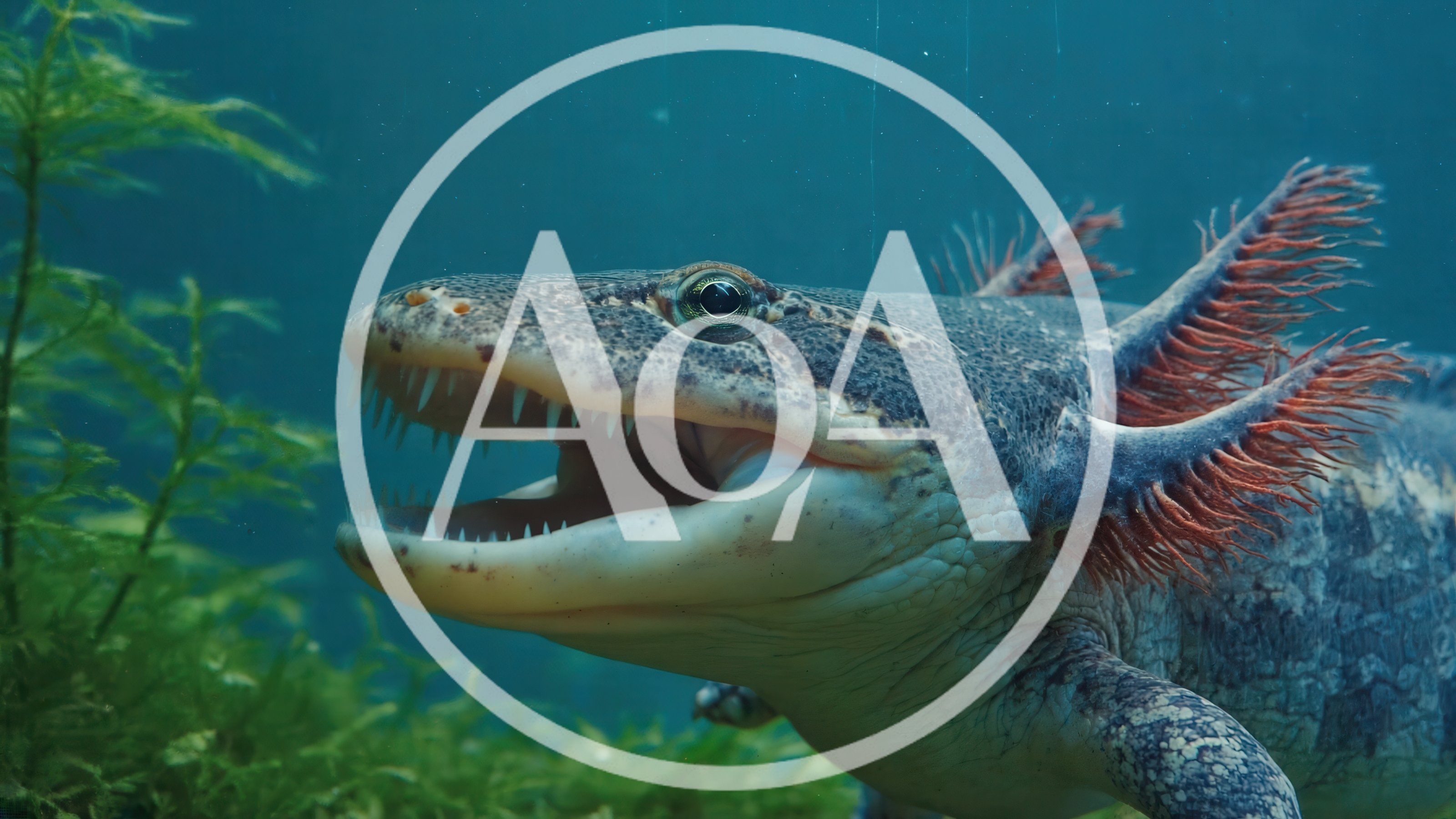 Close Up Of An Axolotl With Open Mouth