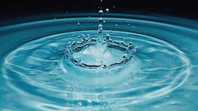 Water Drop Impact Creating A Crown Splash