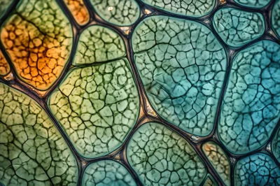 Macro View Of Colorful Cracked Resin Texture
