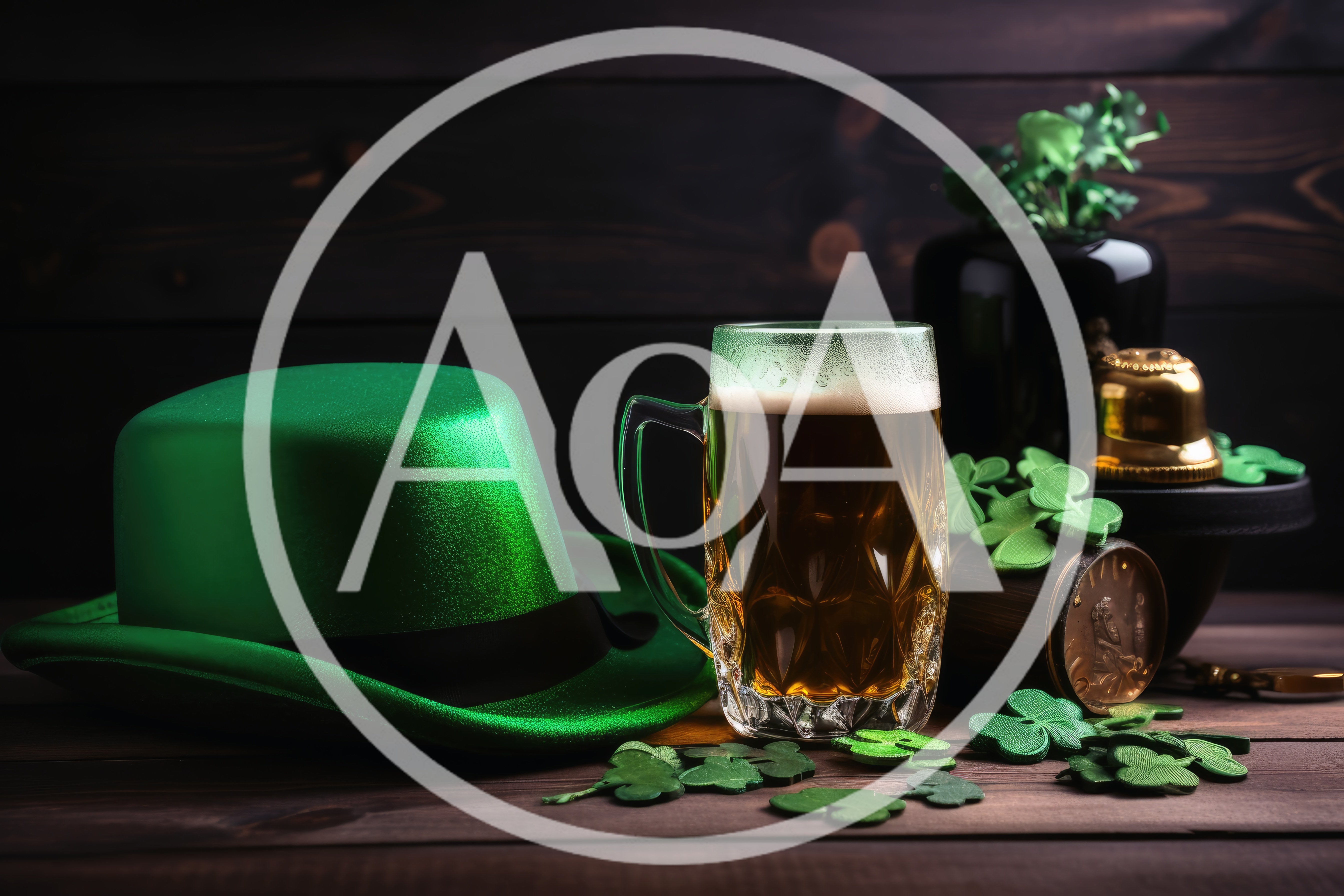St Patrick's Day Celebration With Beer And Green Hat