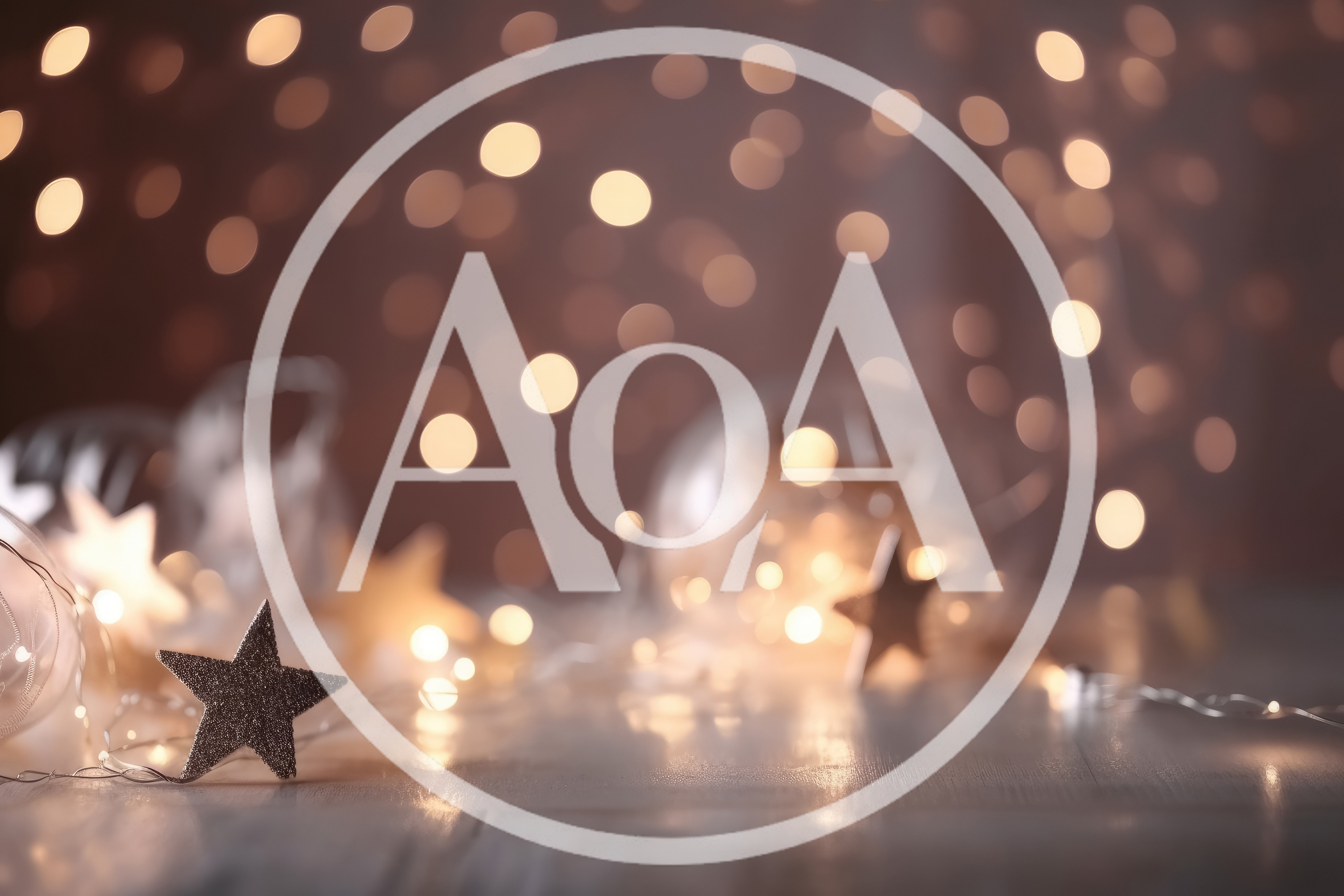 Glittering Star Ornaments With Warm Christmas Fairy Lights