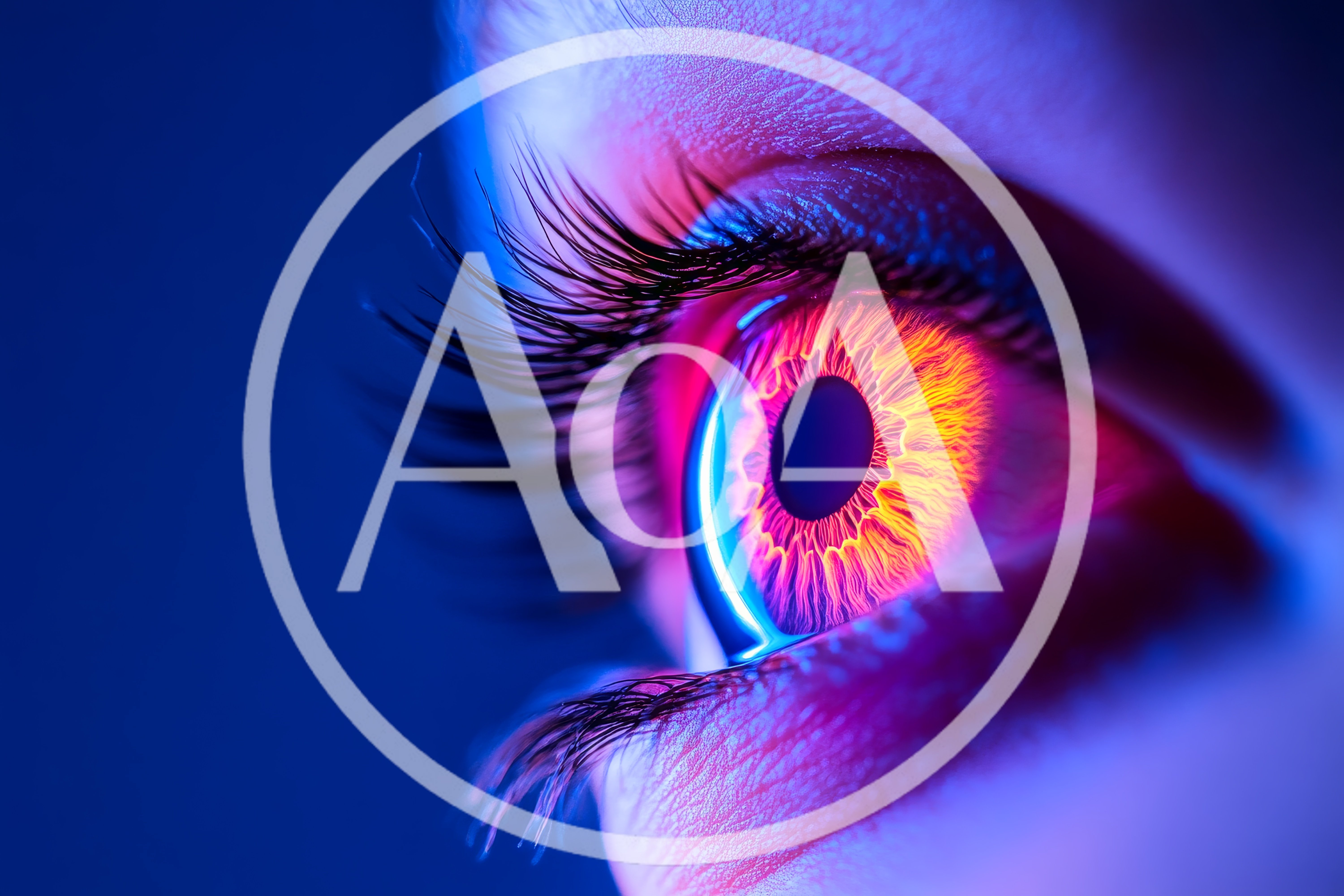 Extreme Close Up Of A Glowing Human Eye