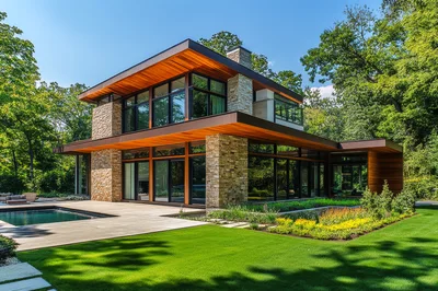 Modern Luxury House With Swimming Pool And Garden