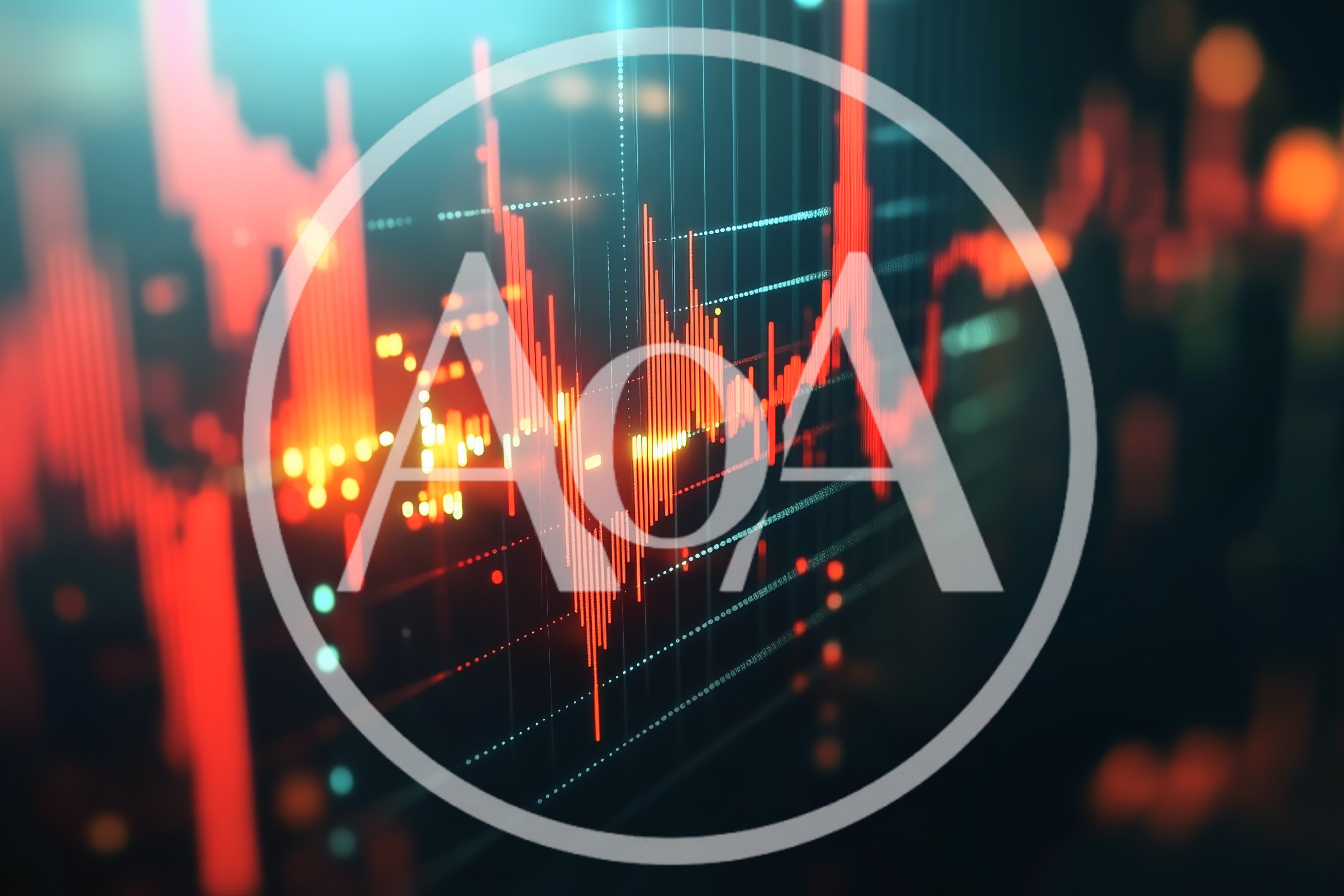 Abstract Financial Stock Market Data Visualization